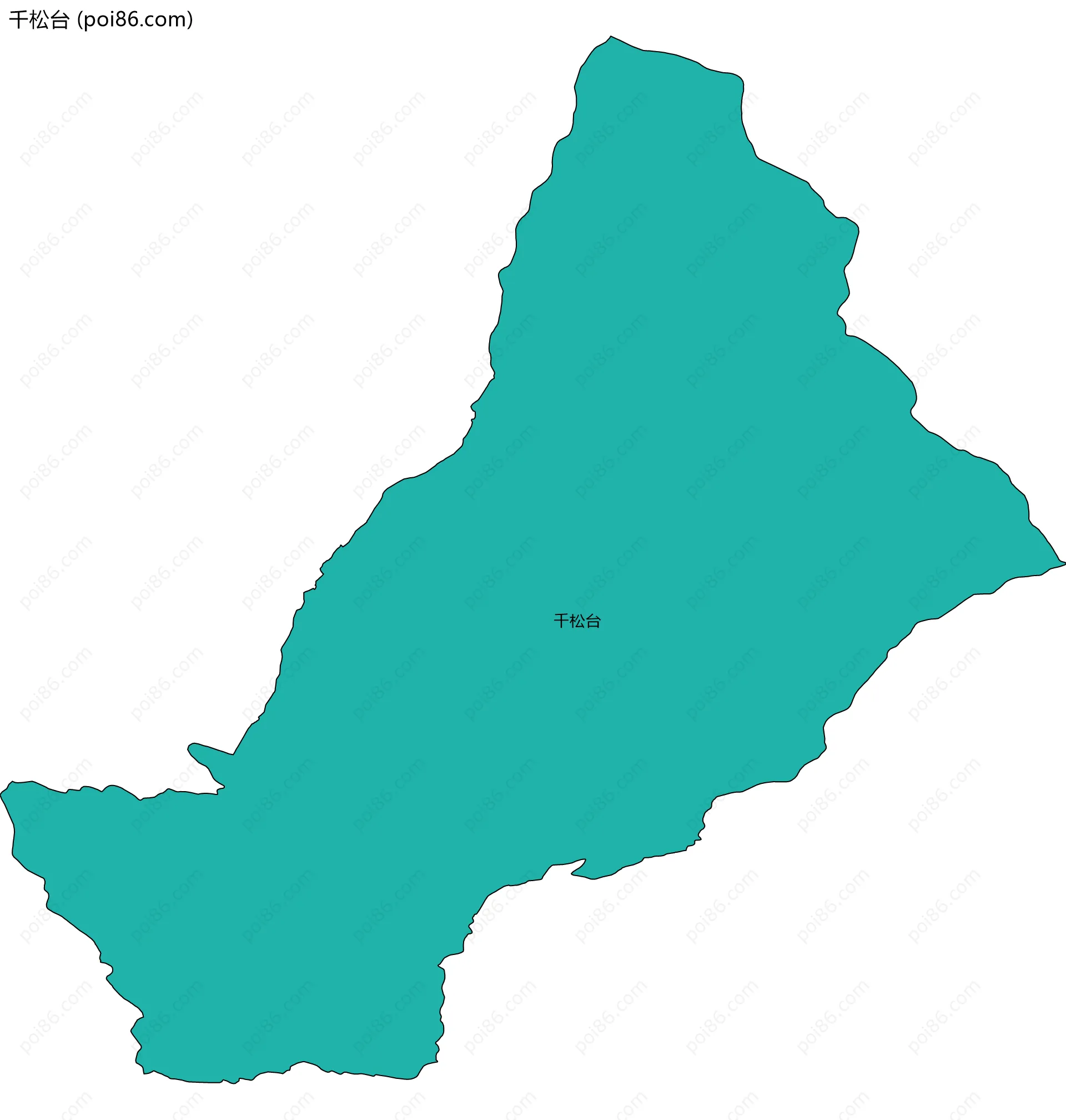 千松台边界地图