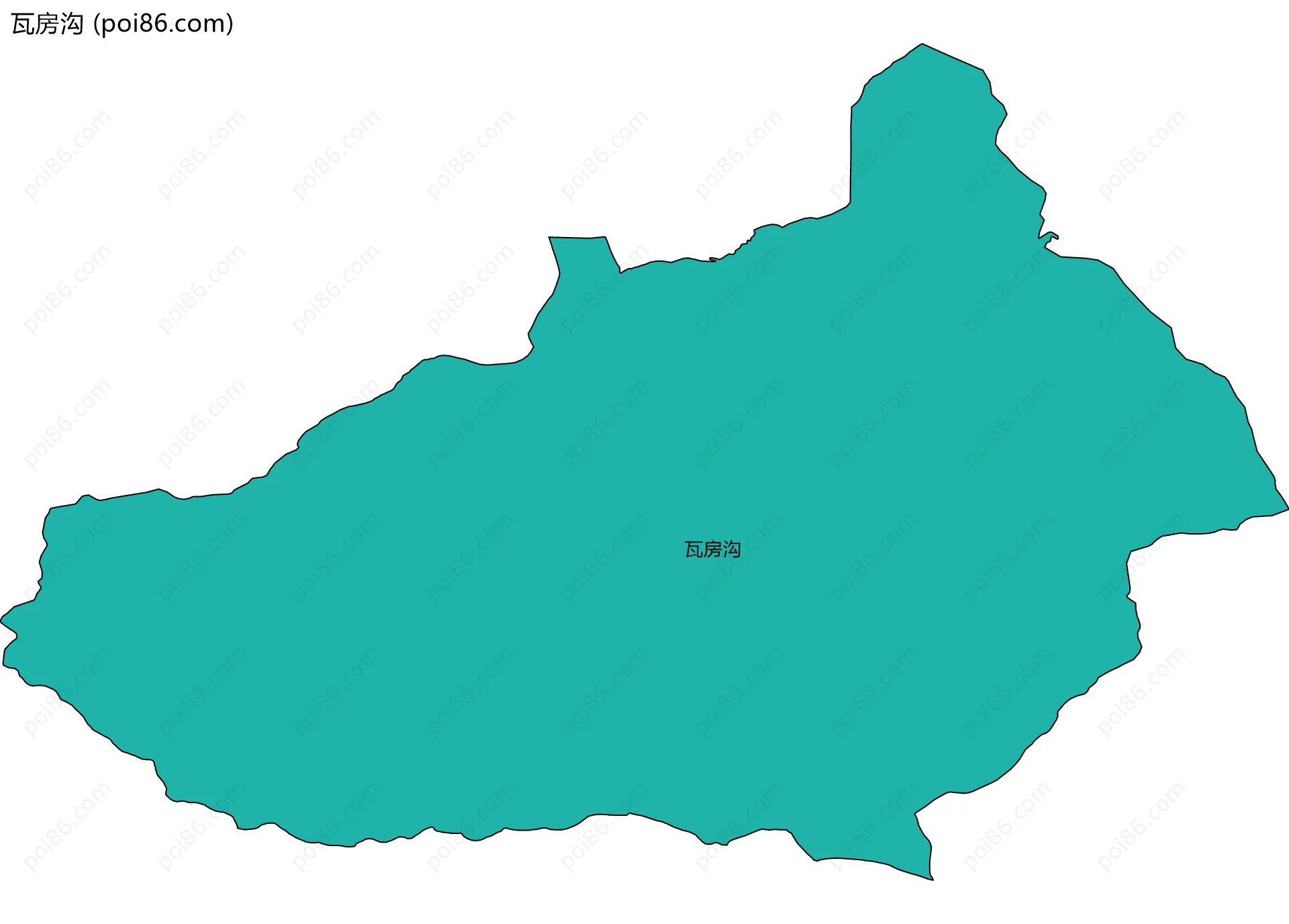 瓦房沟边界地图