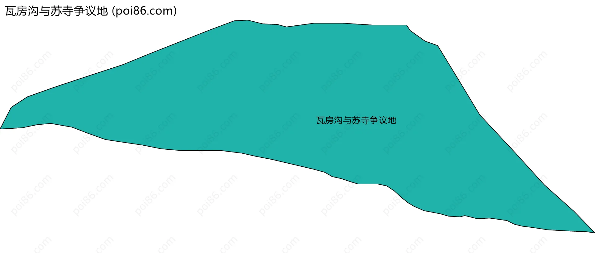 瓦房沟与苏寺争议地边界地图