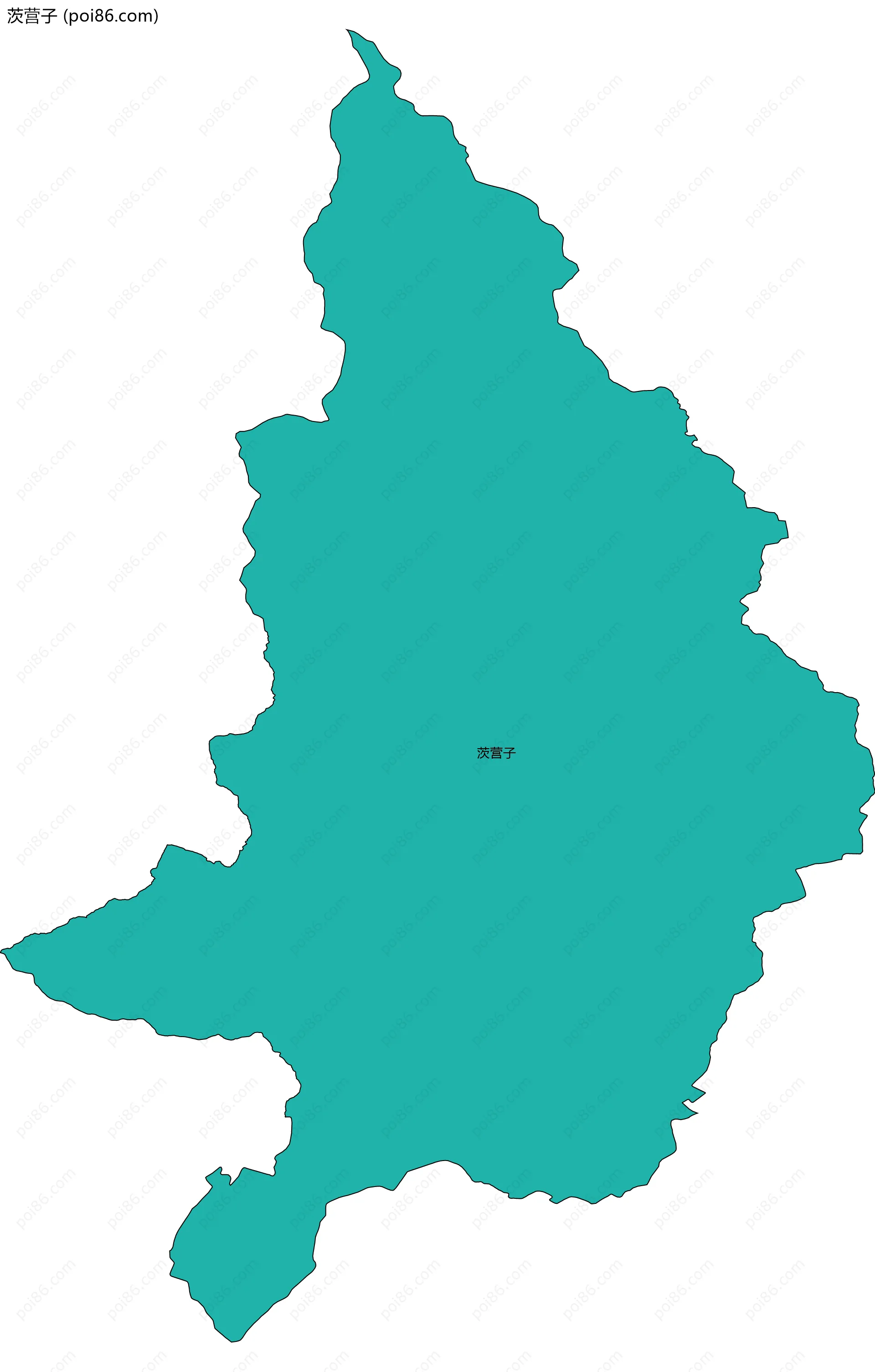 茨营子边界地图