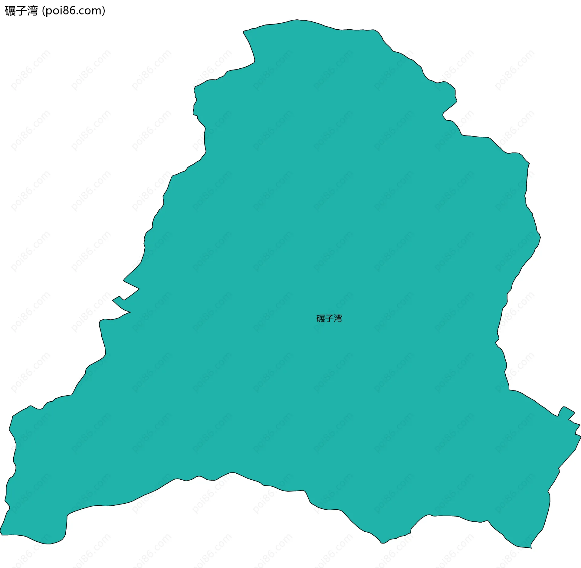 碾子湾边界地图