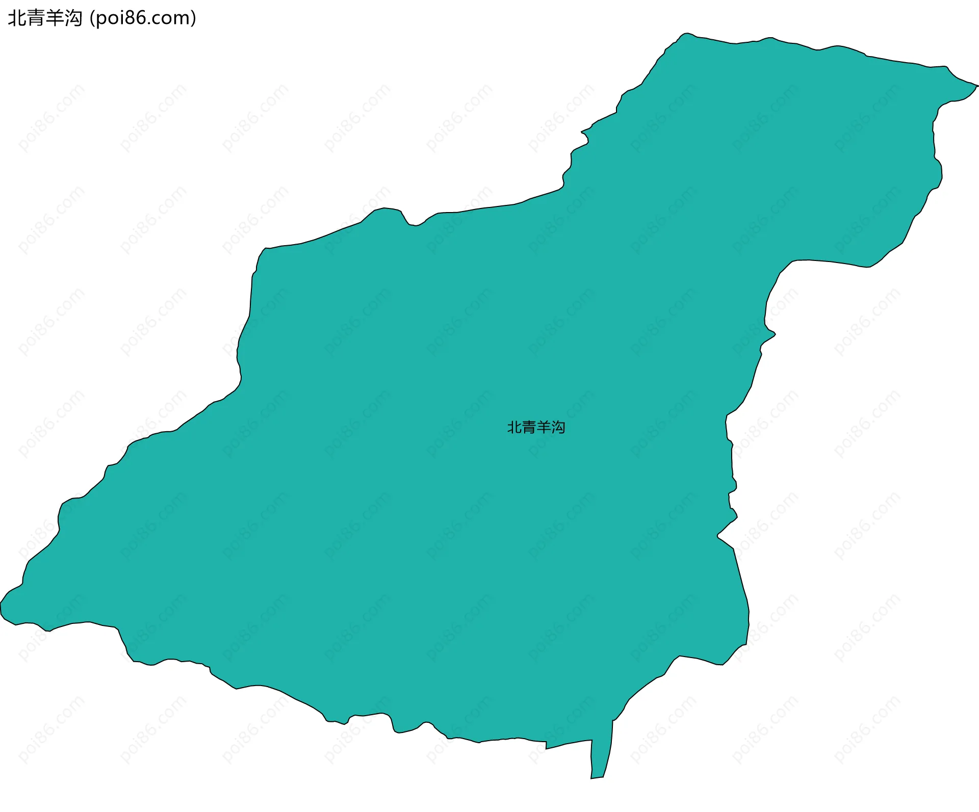 北青羊沟边界地图