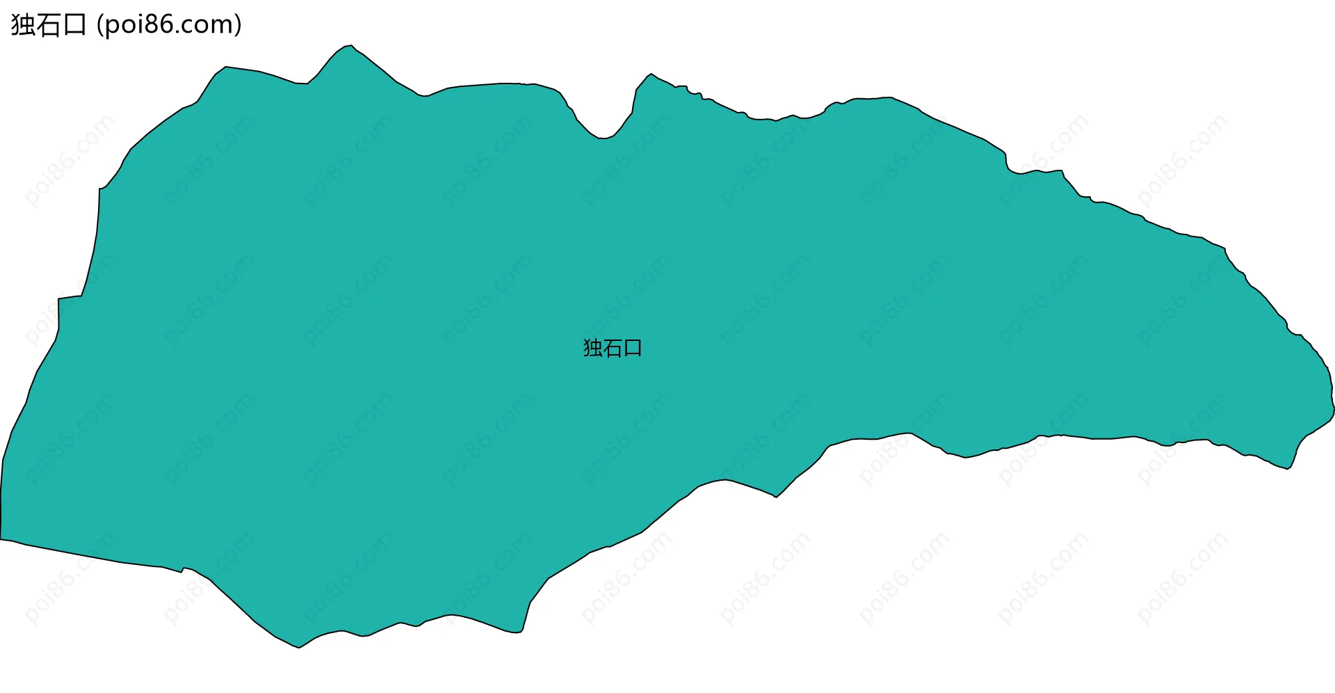 独石口边界地图