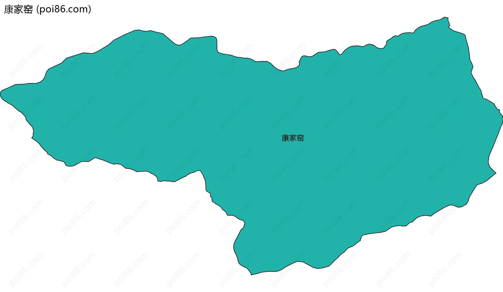 康家窑边界地图