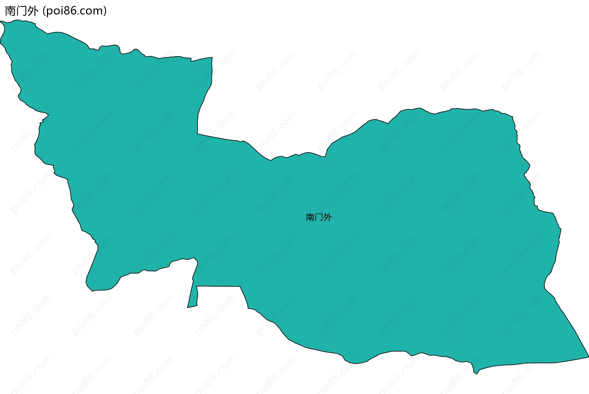 南门外边界地图
