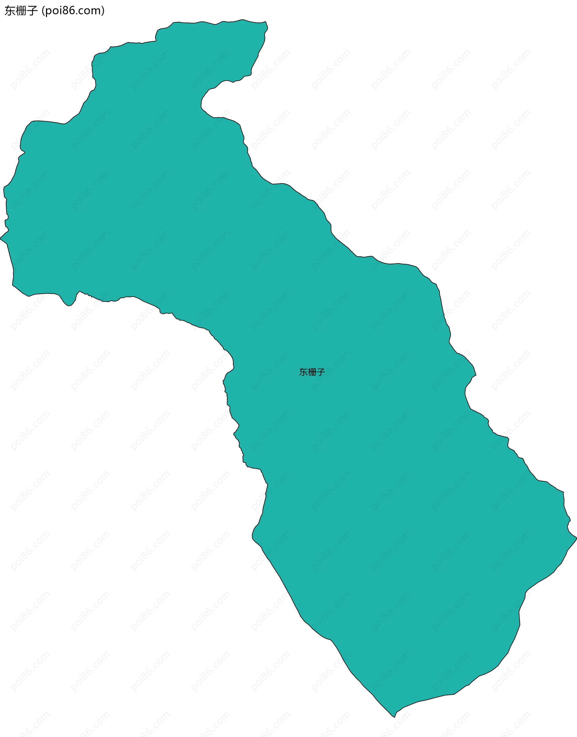 东栅子边界地图