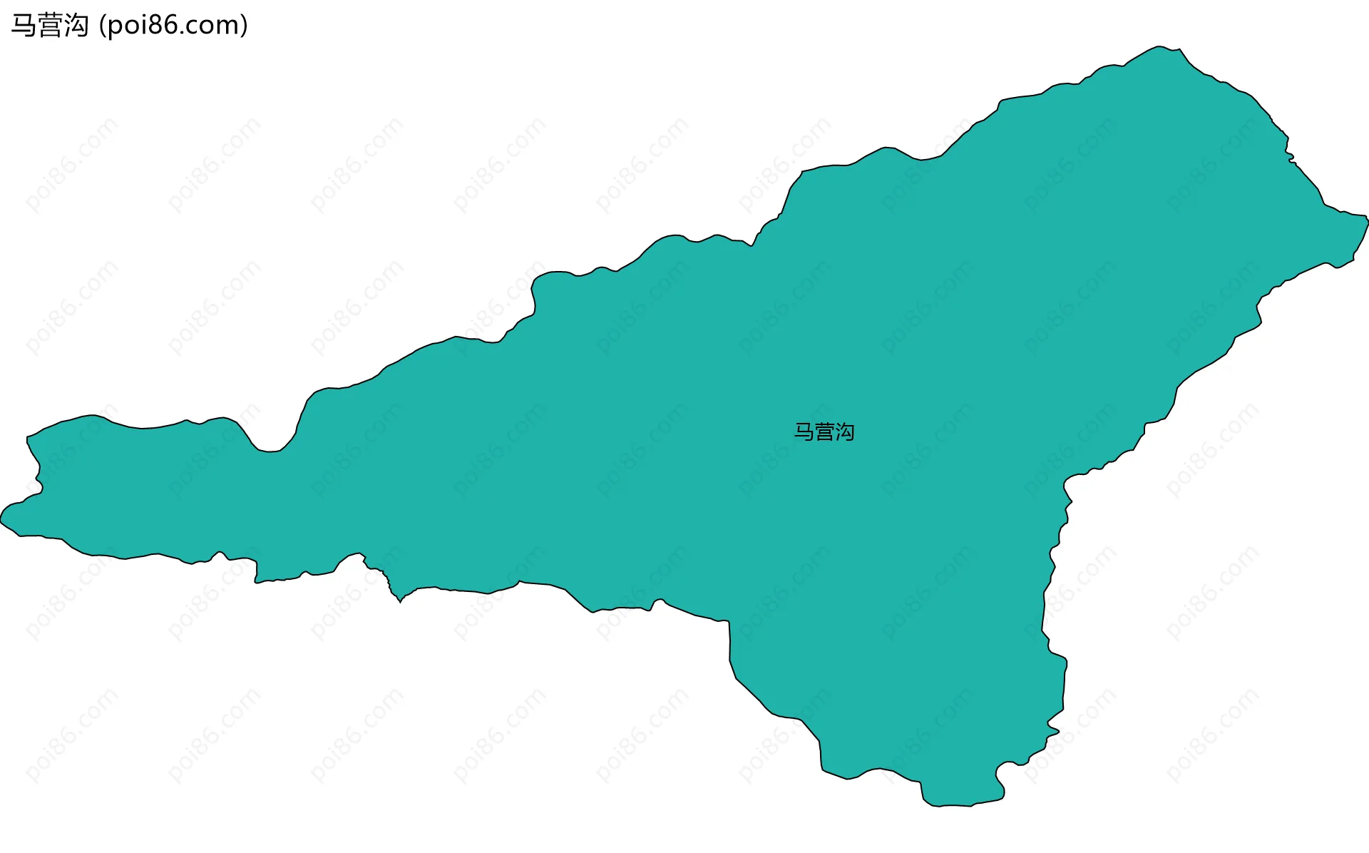 马营沟边界地图