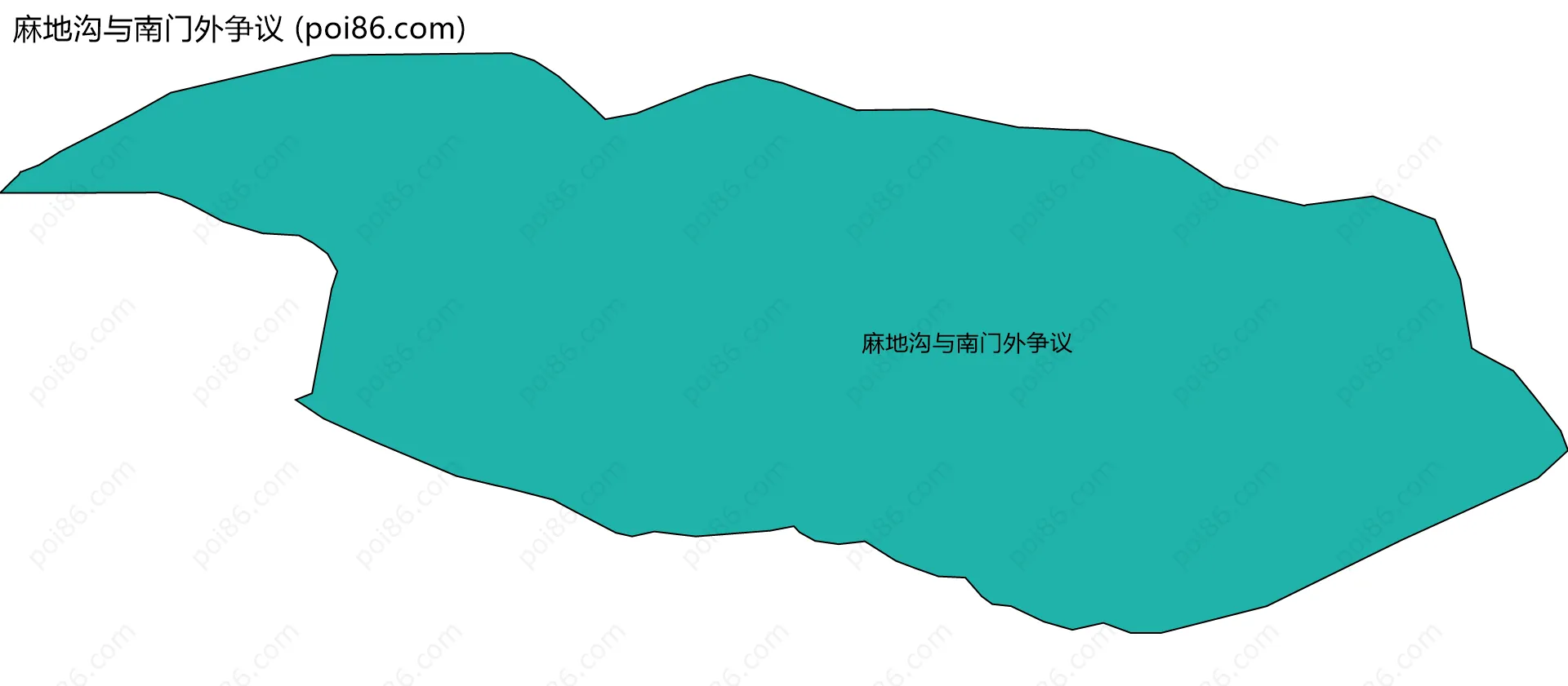 麻地沟与南门外争议边界地图