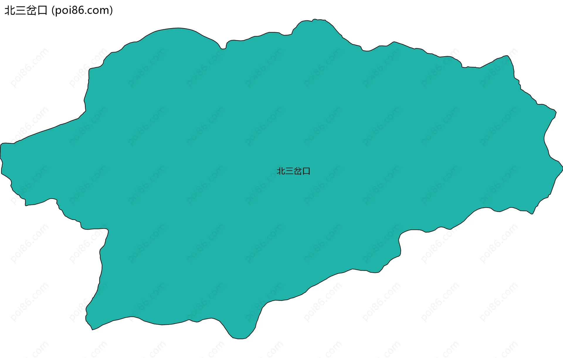 北三岔口边界地图