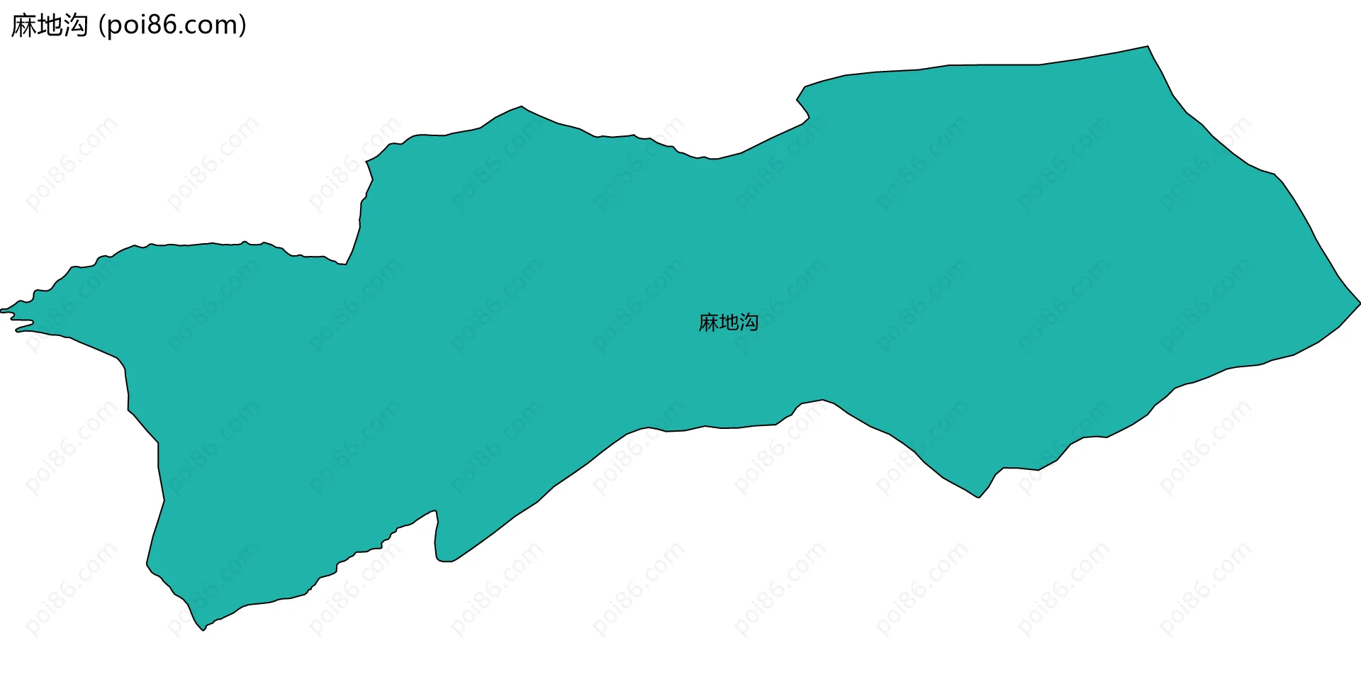 麻地沟边界地图