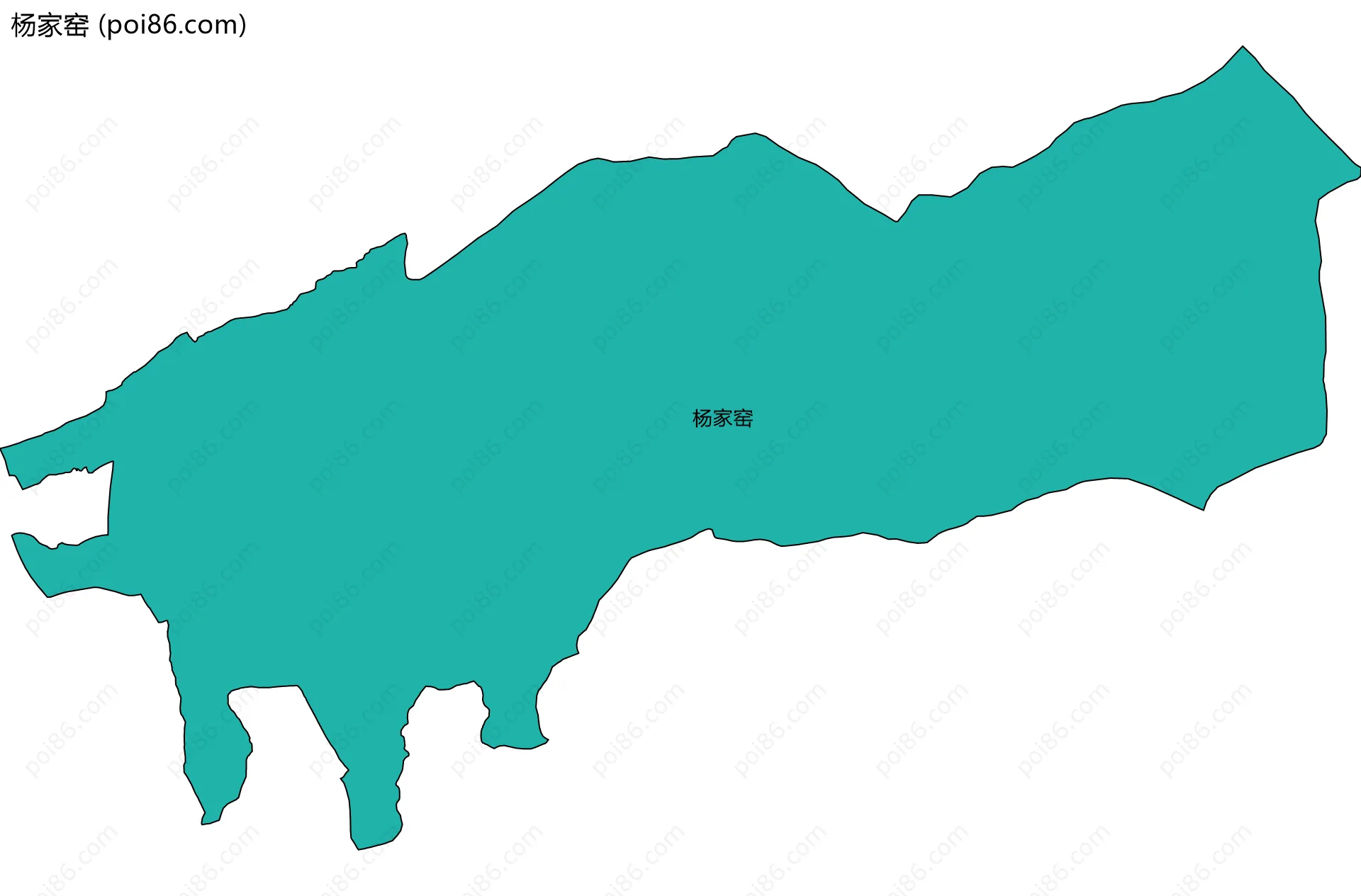 杨家窑边界地图