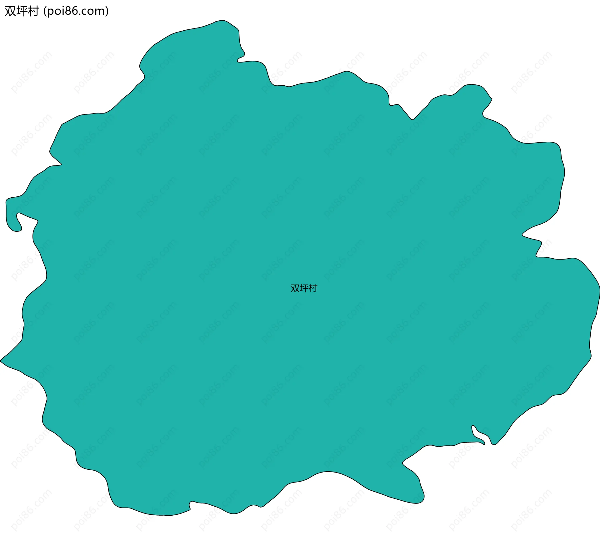 双坪村边界地图