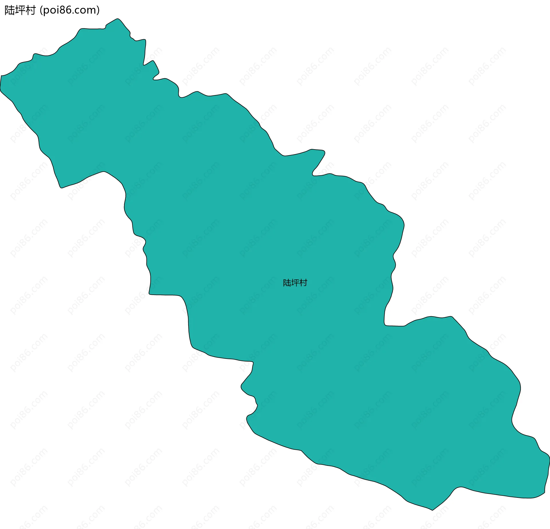 陆坪村边界地图