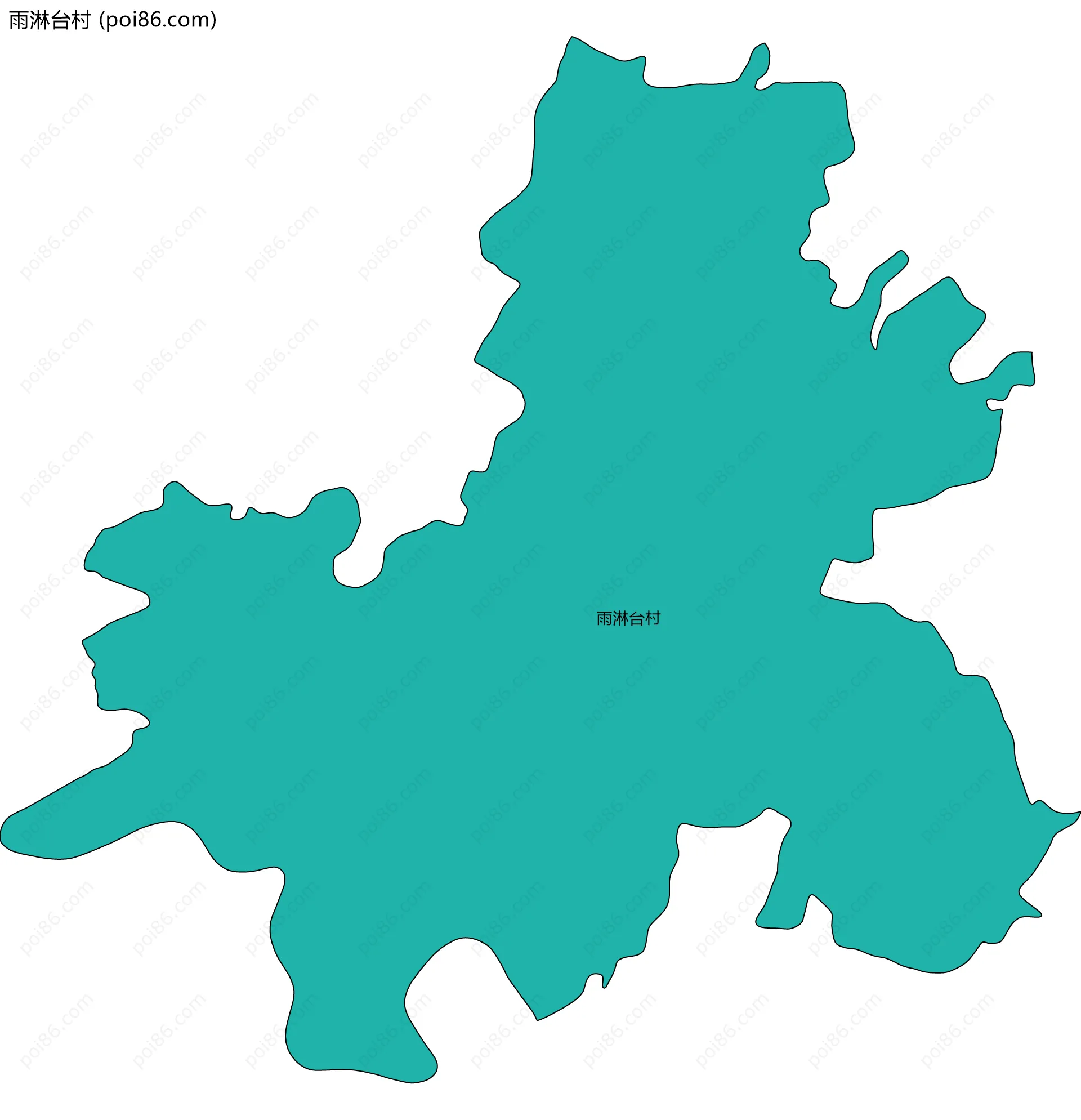 雨淋台村边界地图