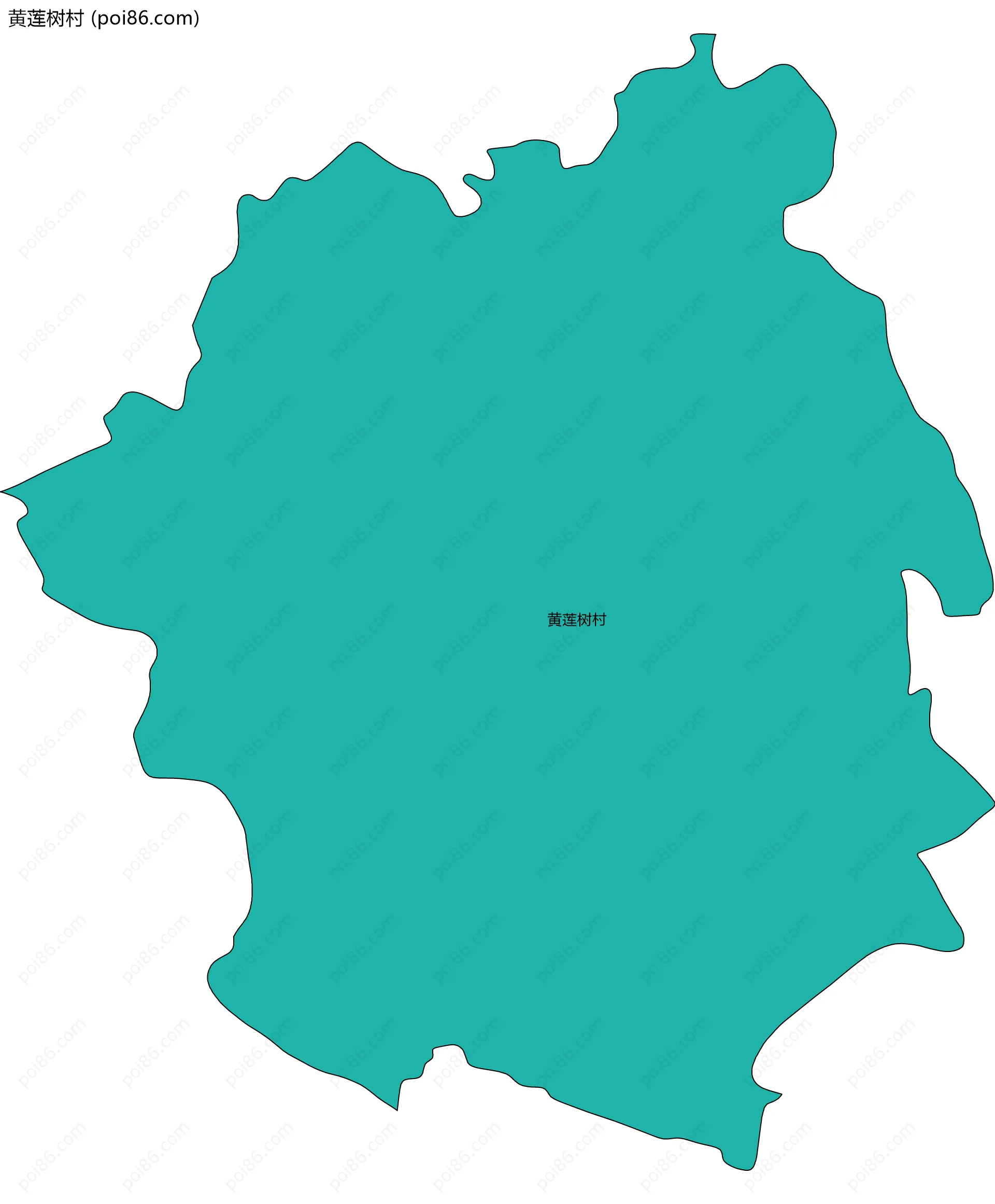 黄莲树村边界地图