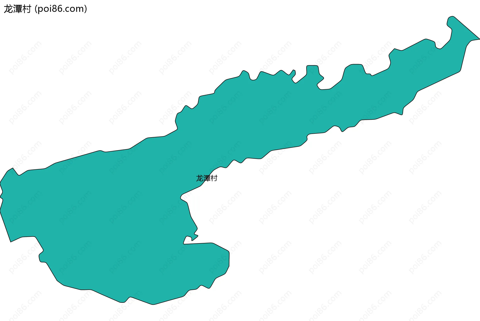 龙潭村边界地图