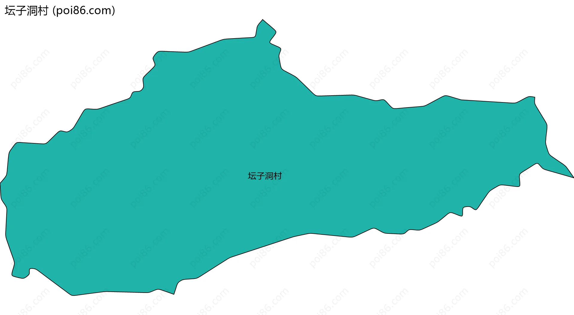 坛子洞村边界地图