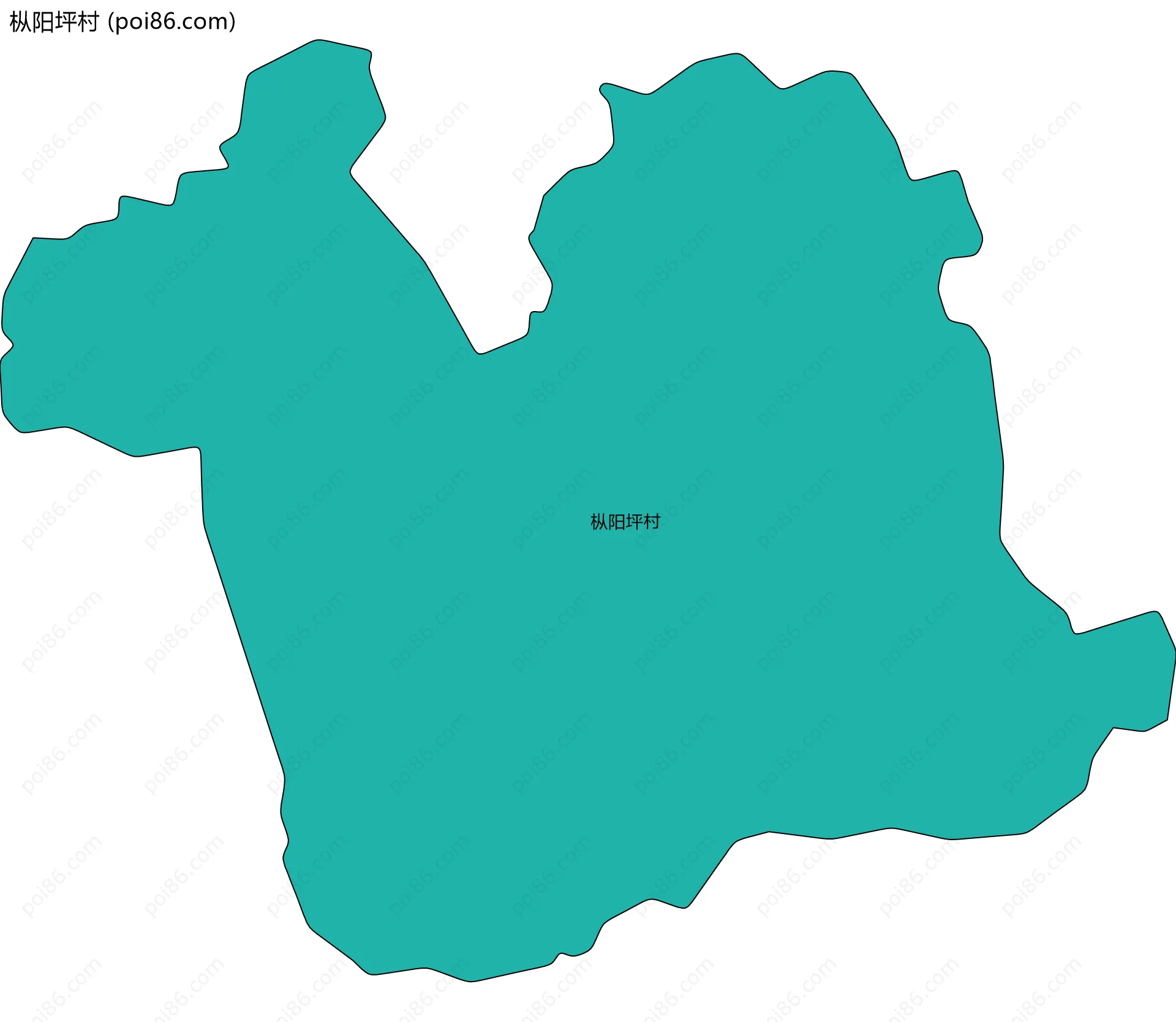 枞阳坪村边界地图