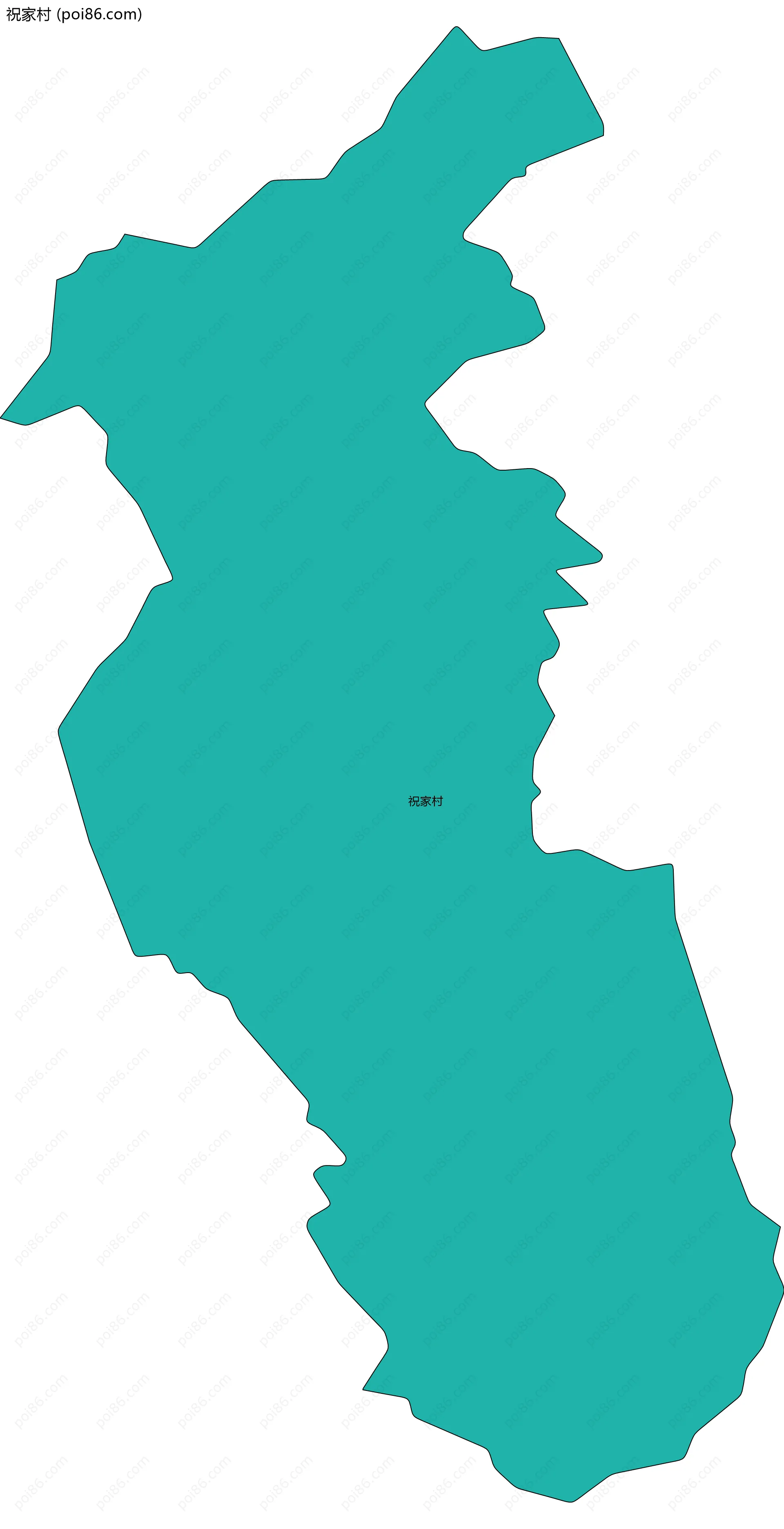 祝家村边界地图