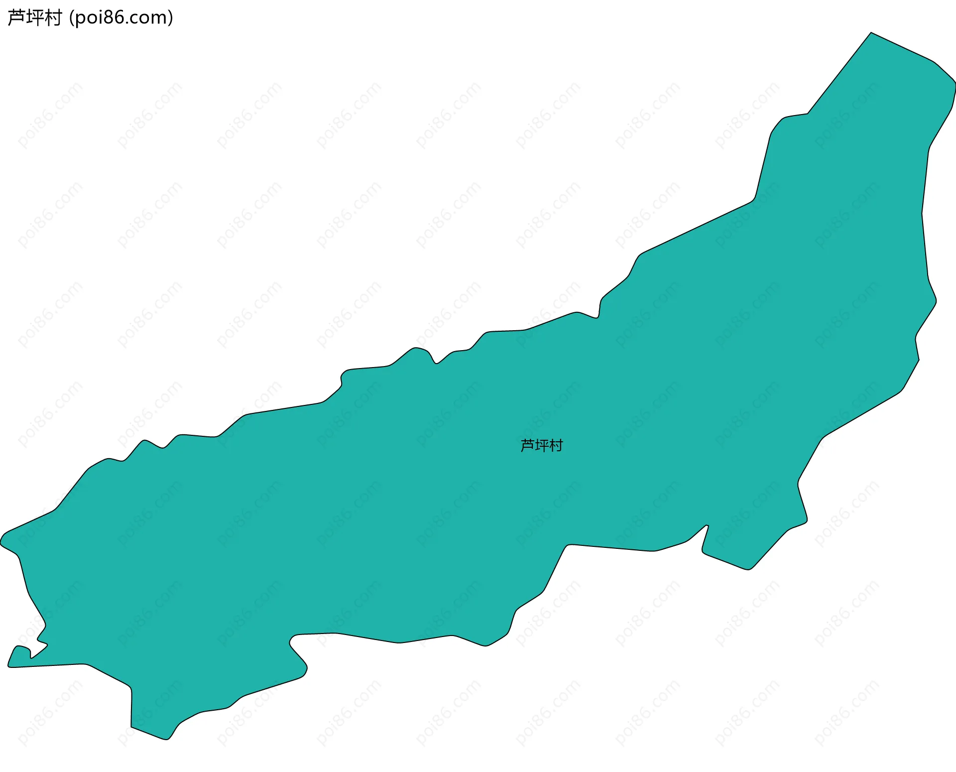 芦坪村边界地图