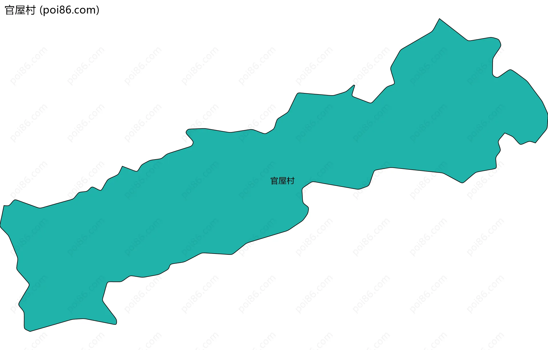 官屋村边界地图