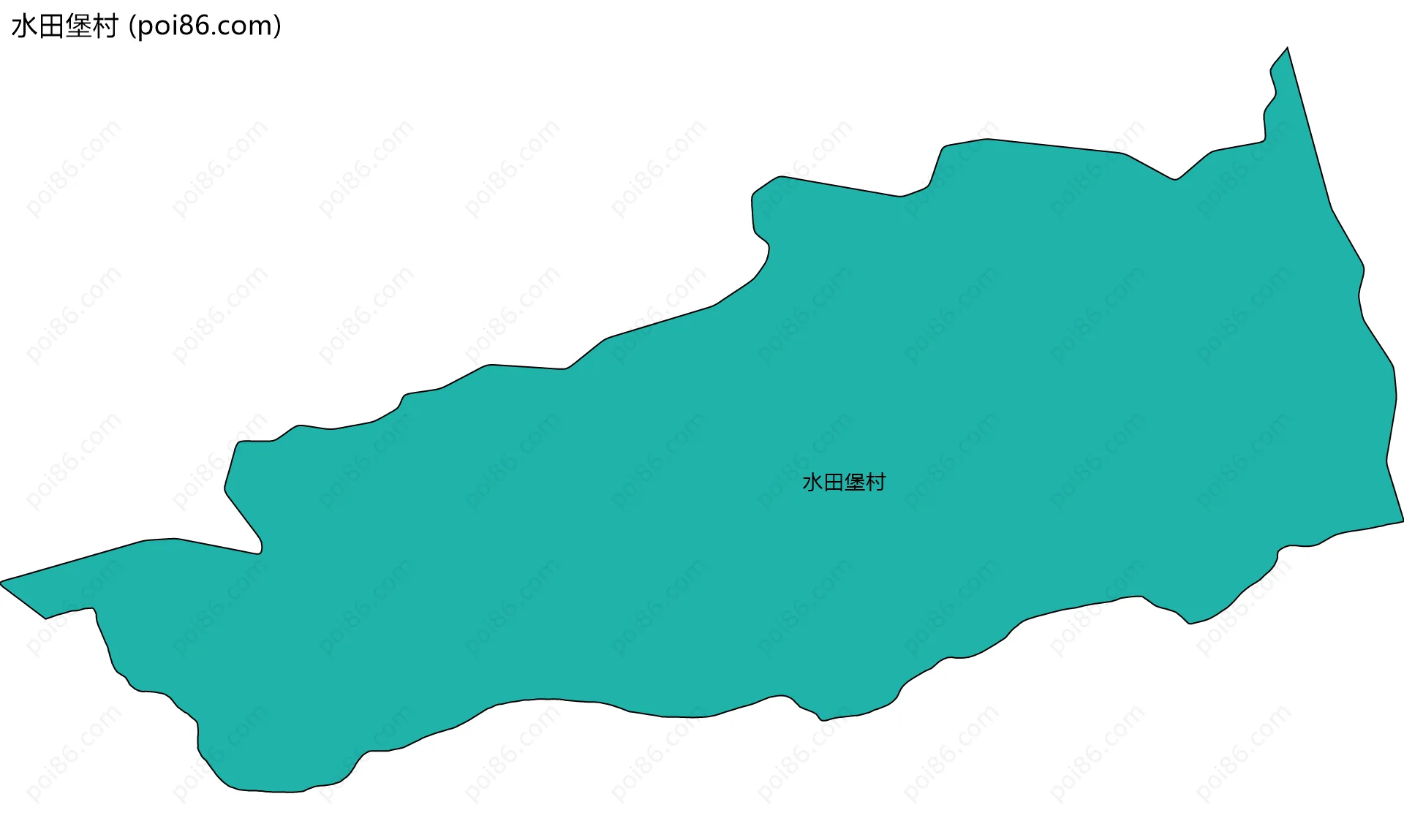 水田堡村边界地图