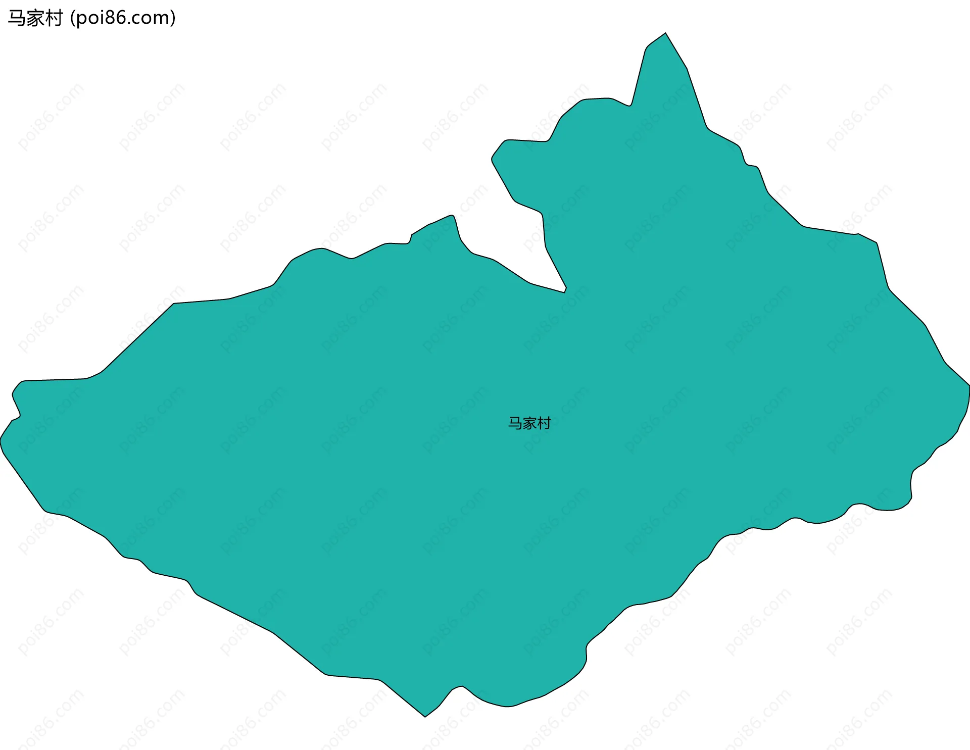 马家村边界地图