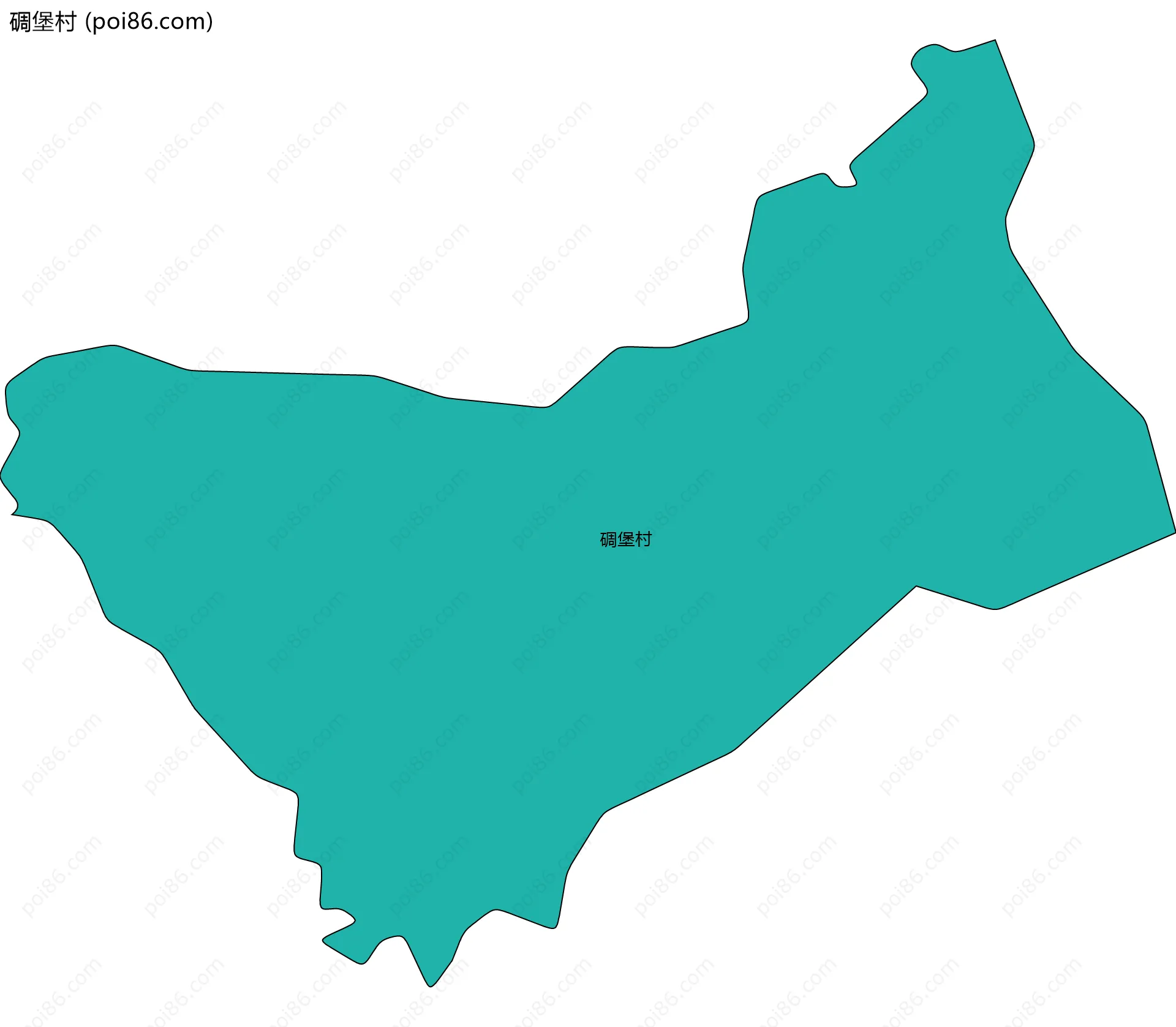 碉堡村边界地图