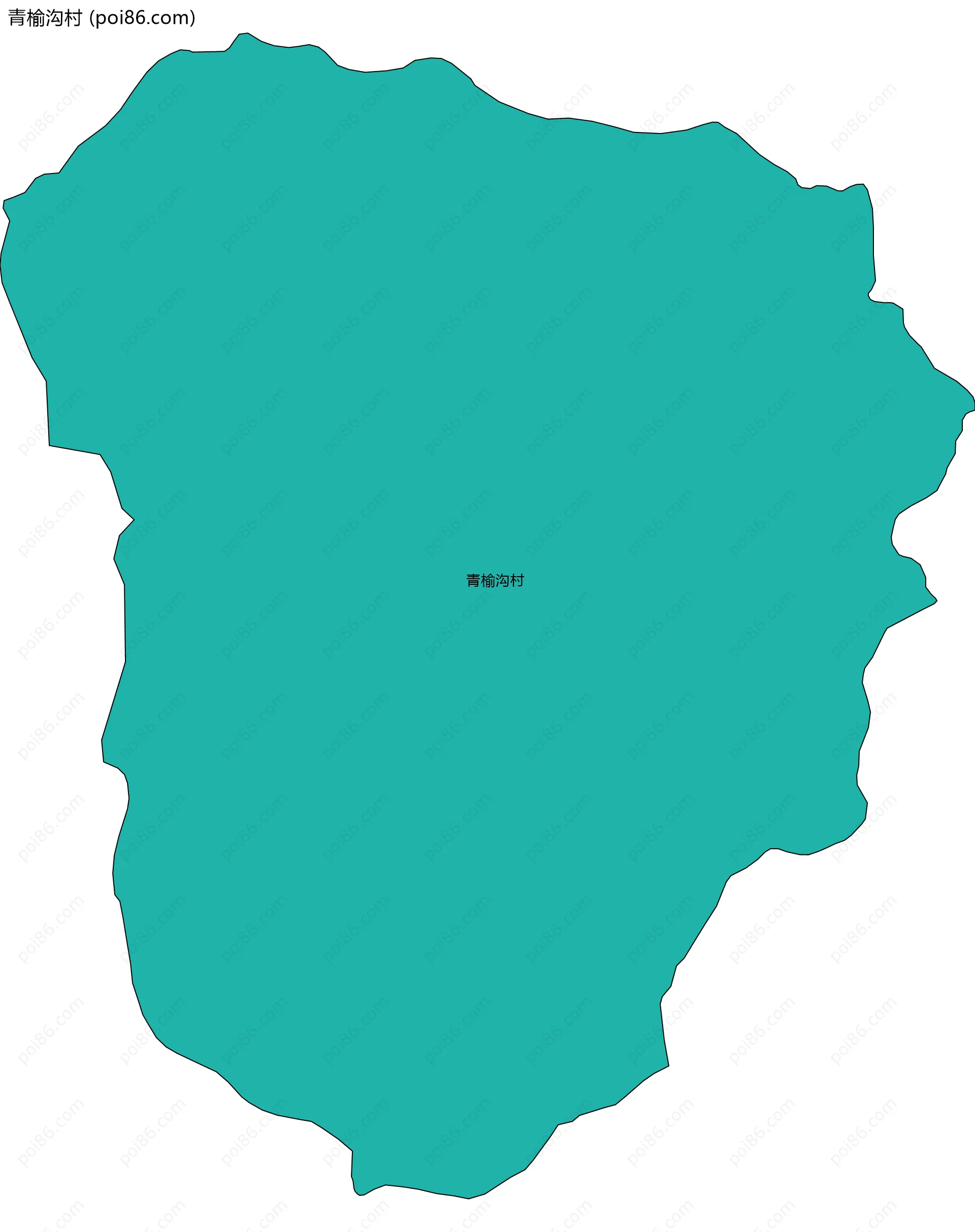 青榆沟村边界地图