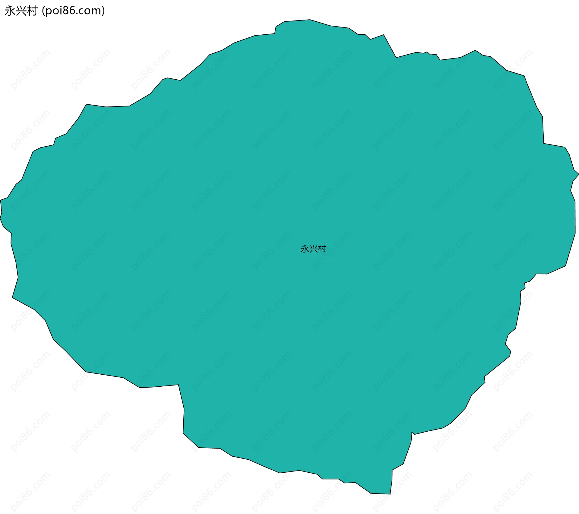 永兴村边界地图