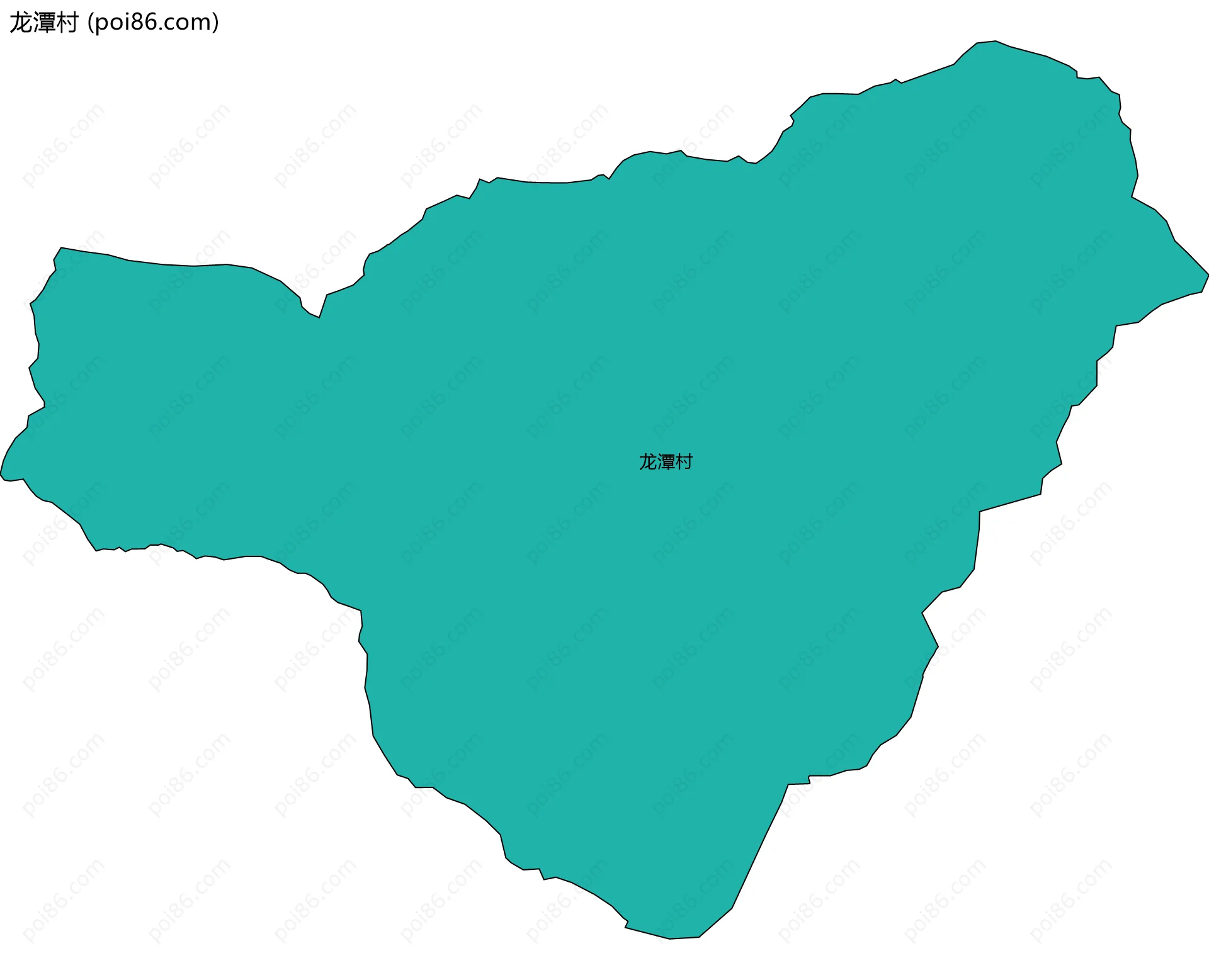 龙潭村边界地图