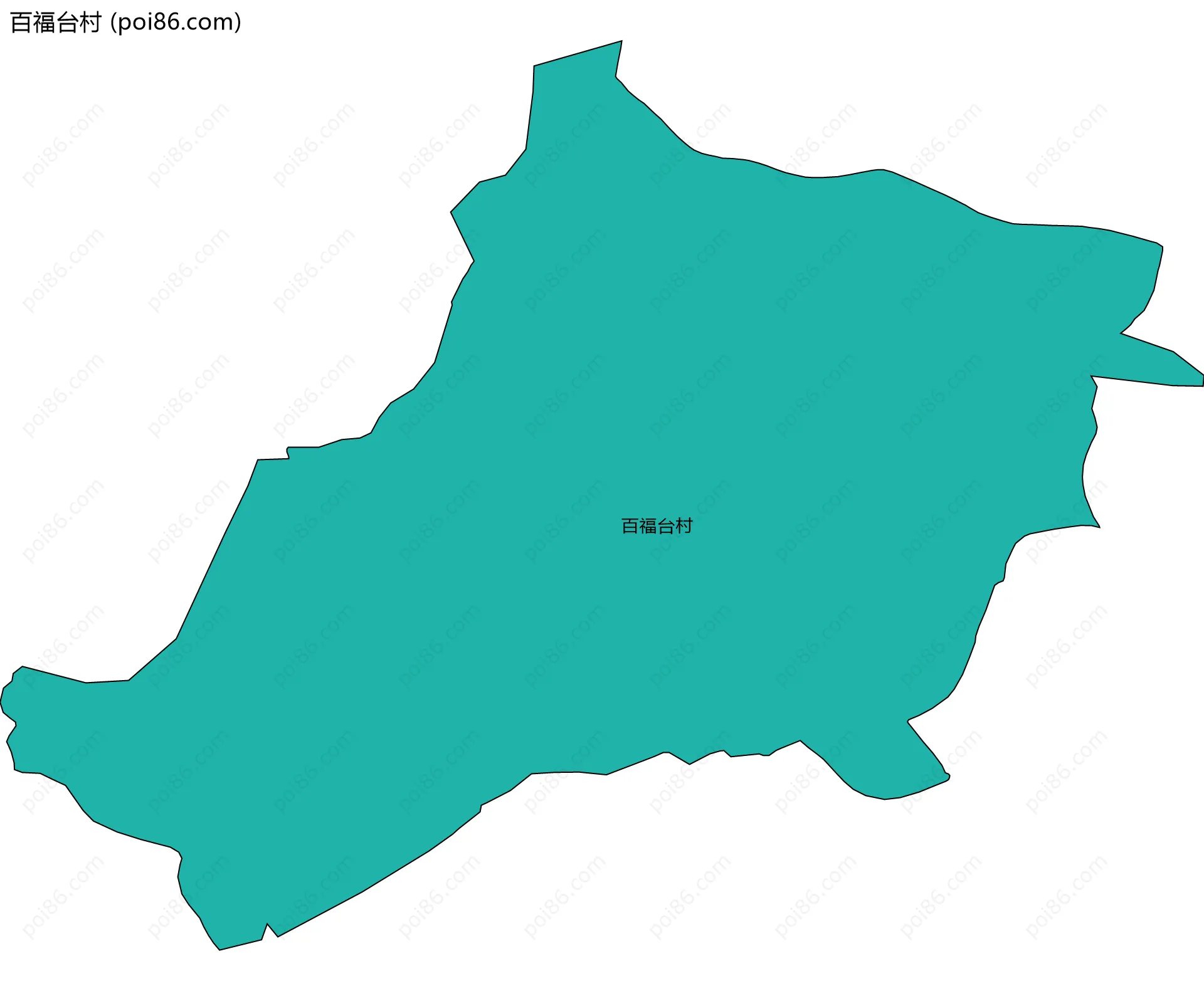 百福台村边界地图