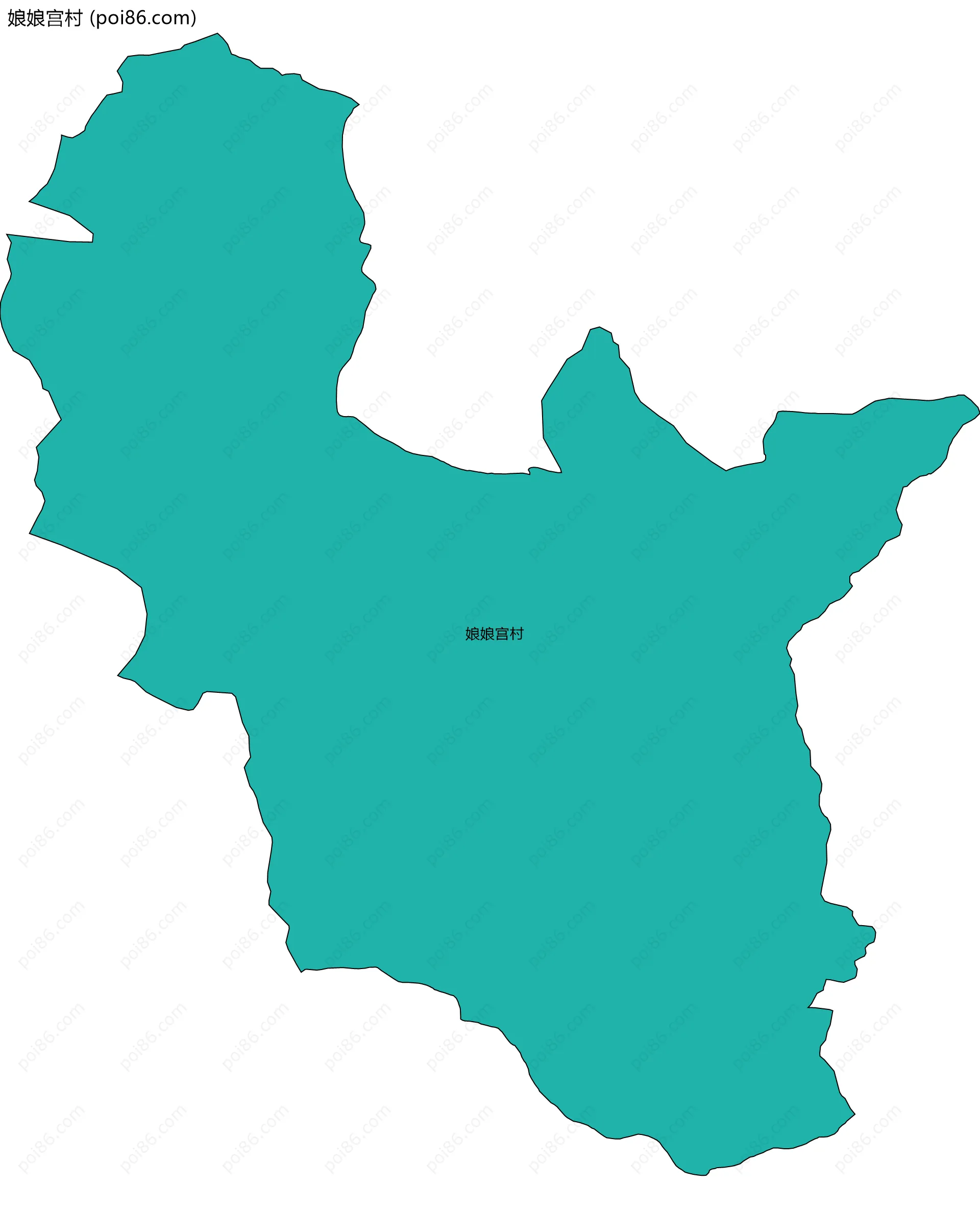 娘娘宫村边界地图