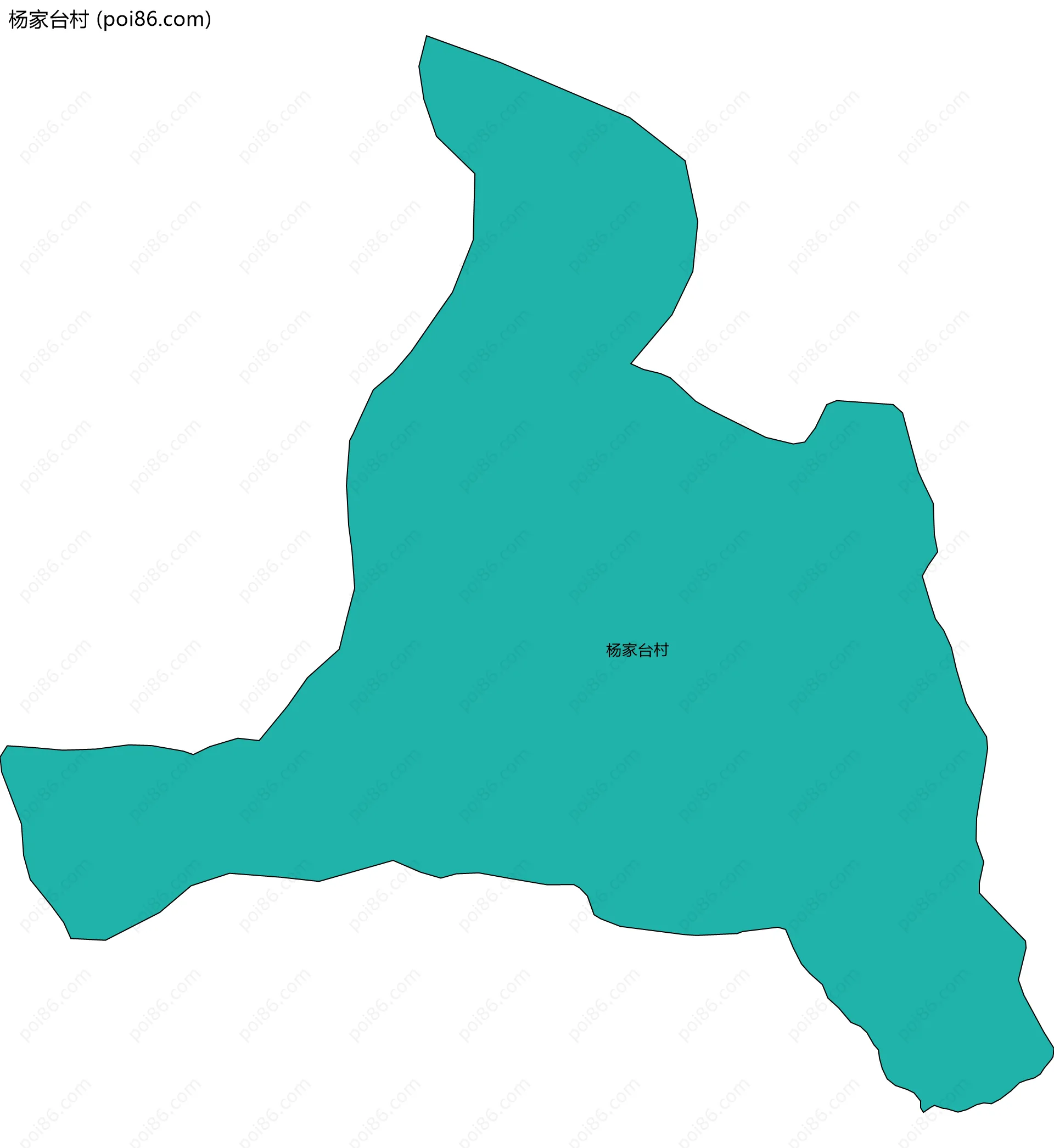 杨家台村边界地图