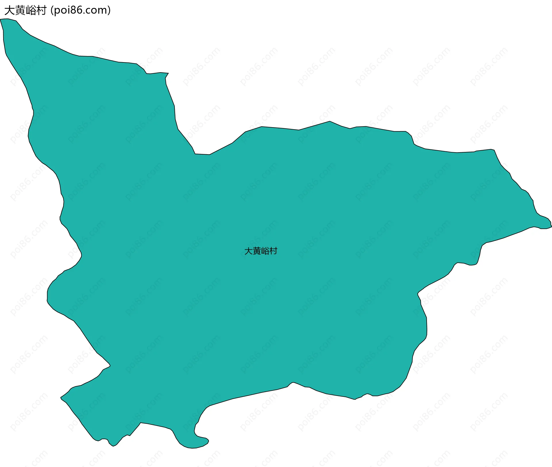 大黄峪村边界地图
