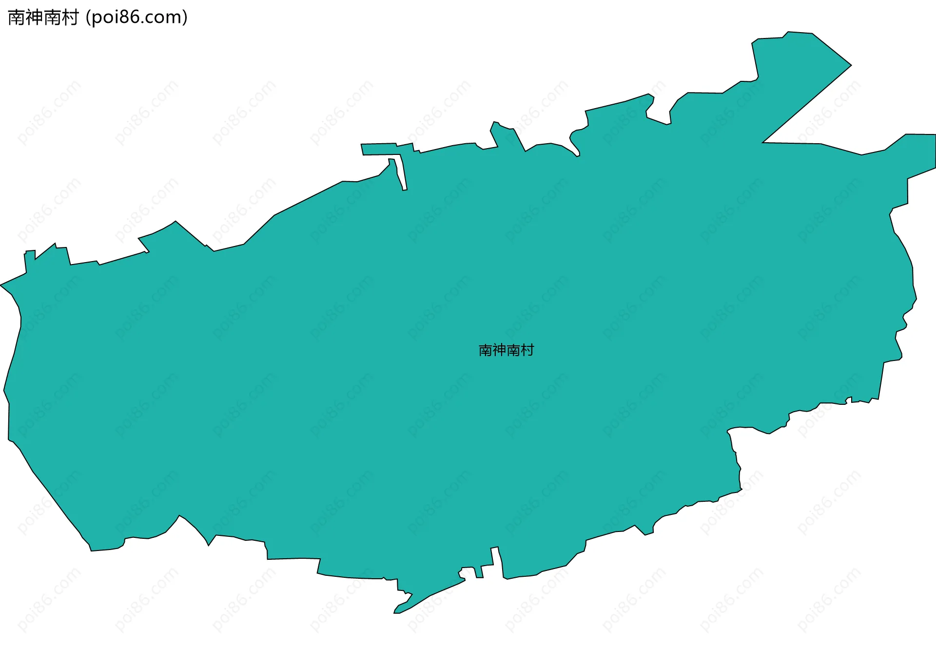 南神南村边界地图