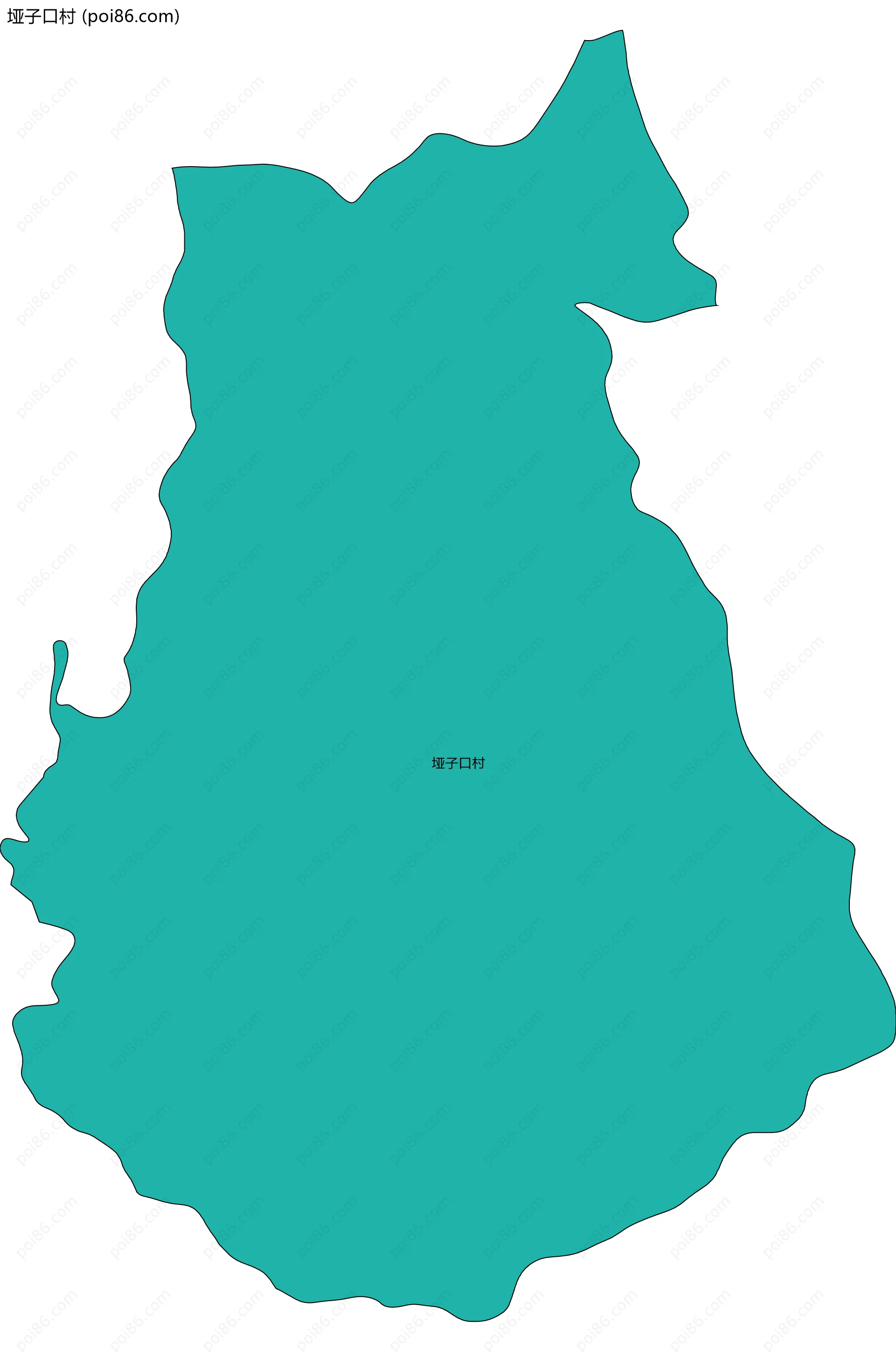 垭子口村边界地图