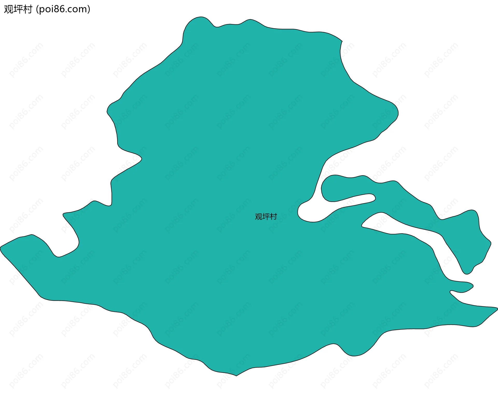 观坪村边界地图