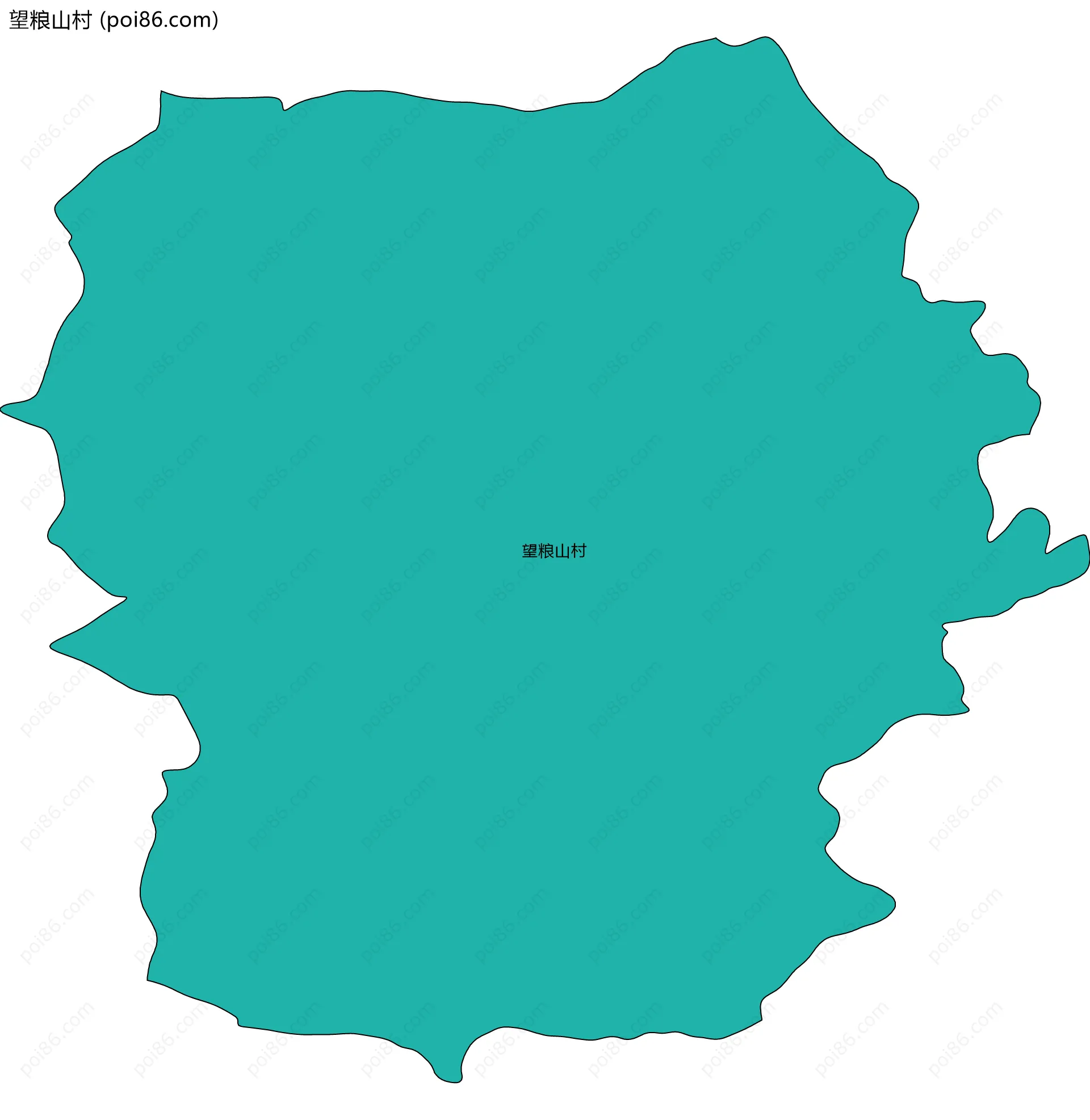望粮山村边界地图