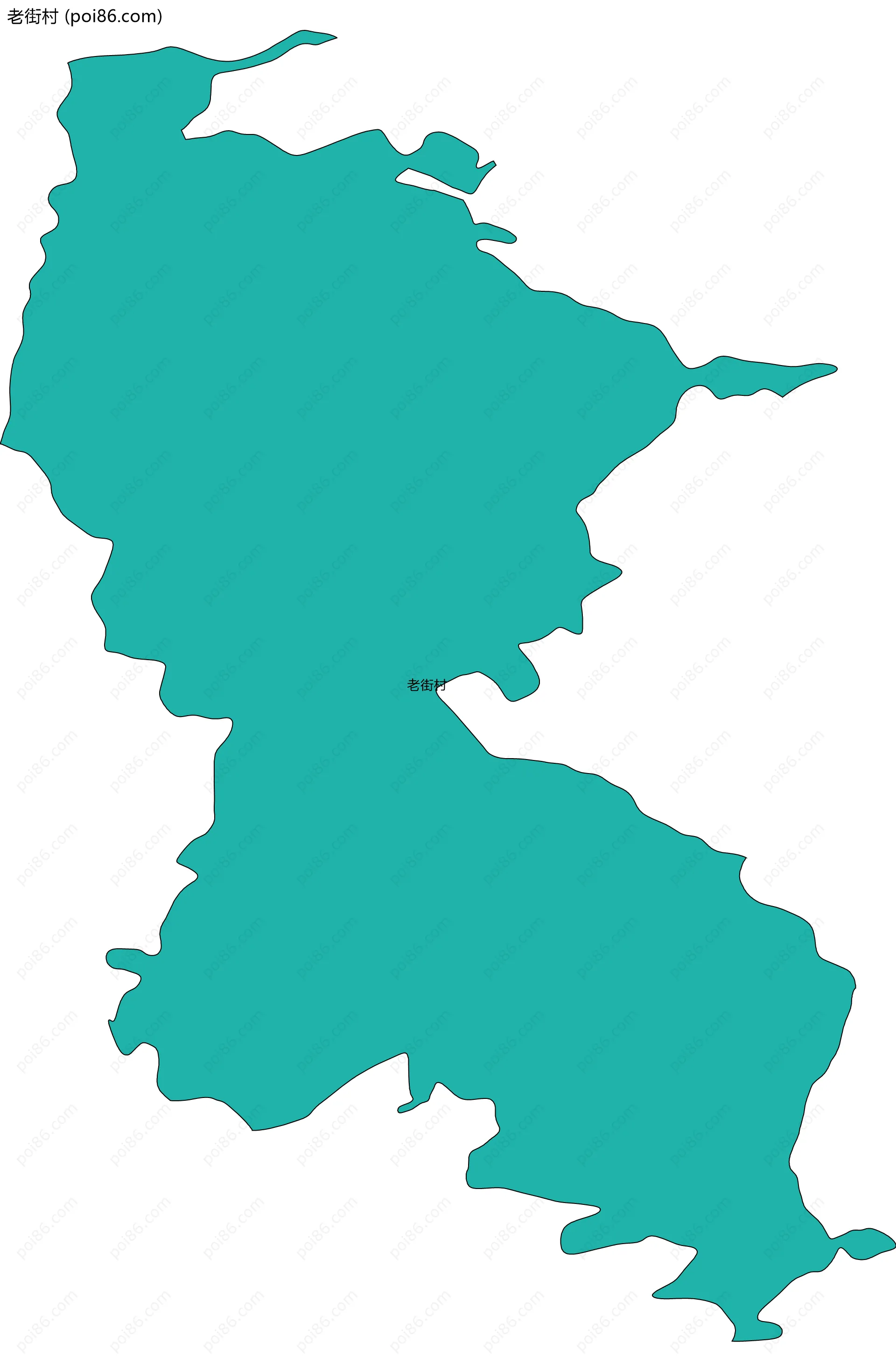 老街村边界地图