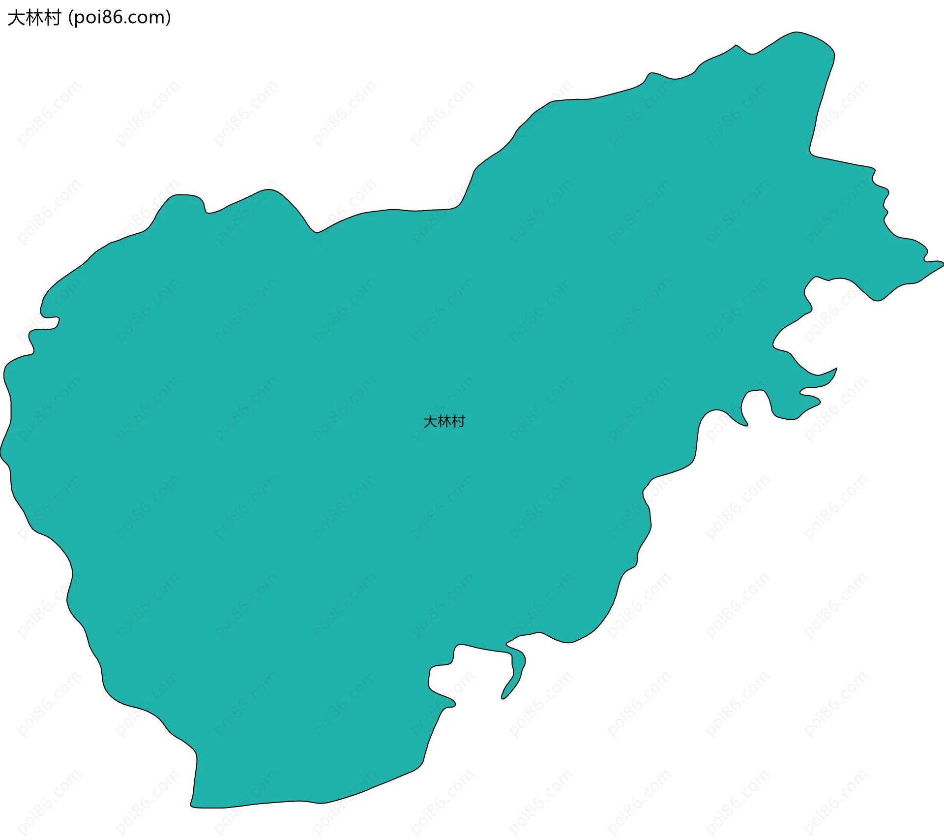 大林村边界地图