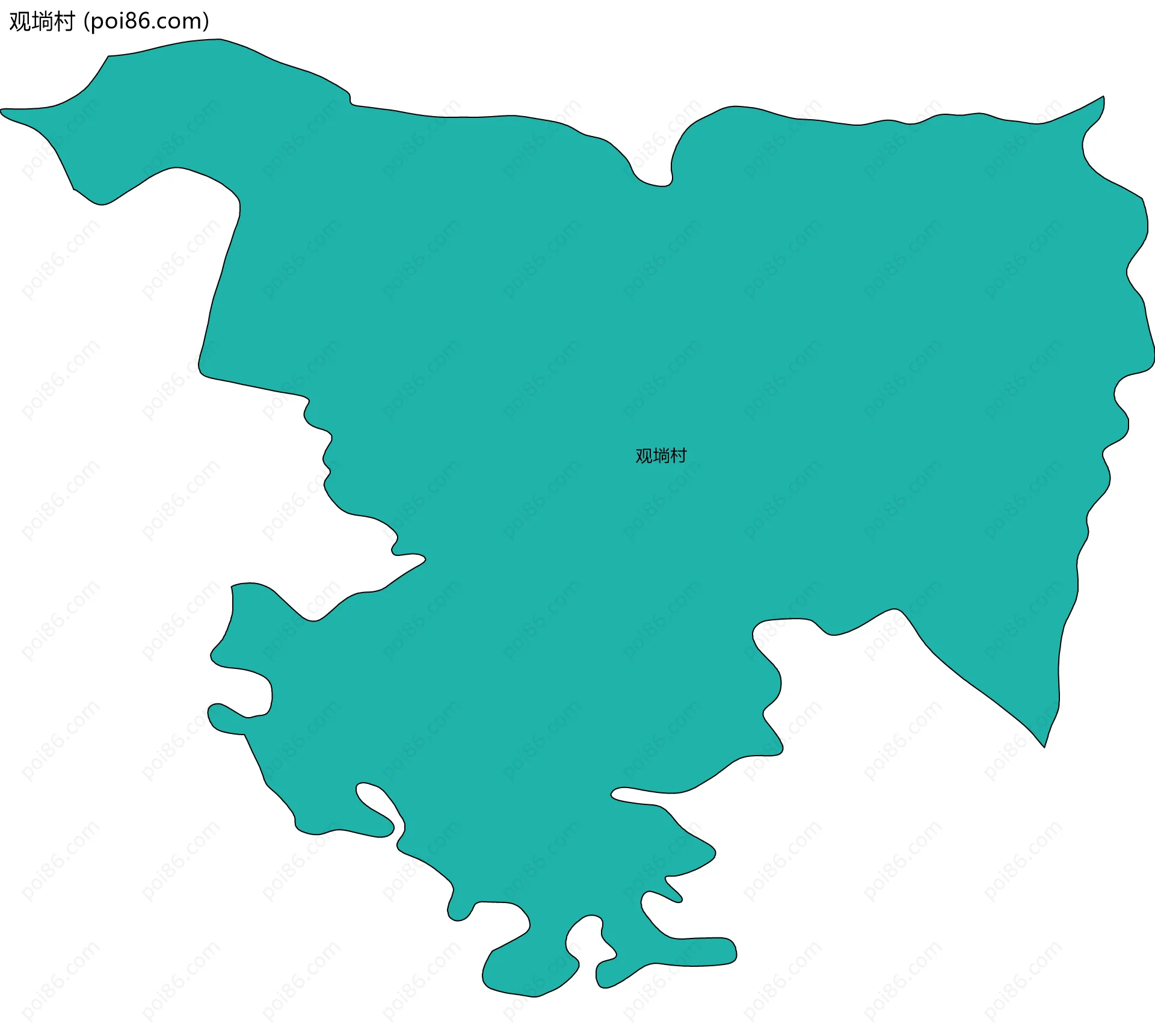 观埫村边界地图