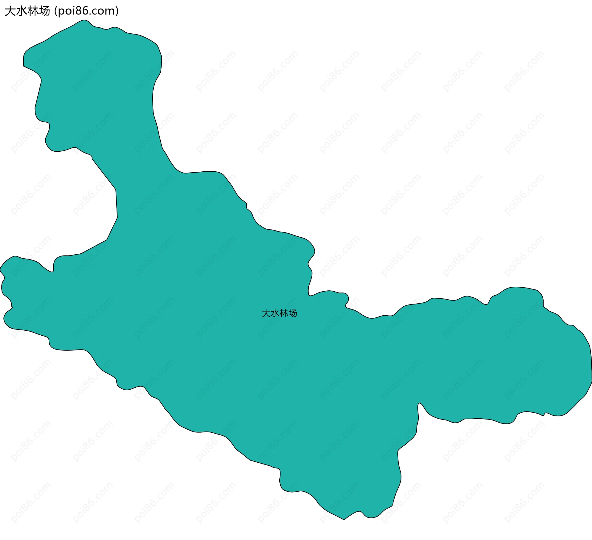 大水林场边界地图