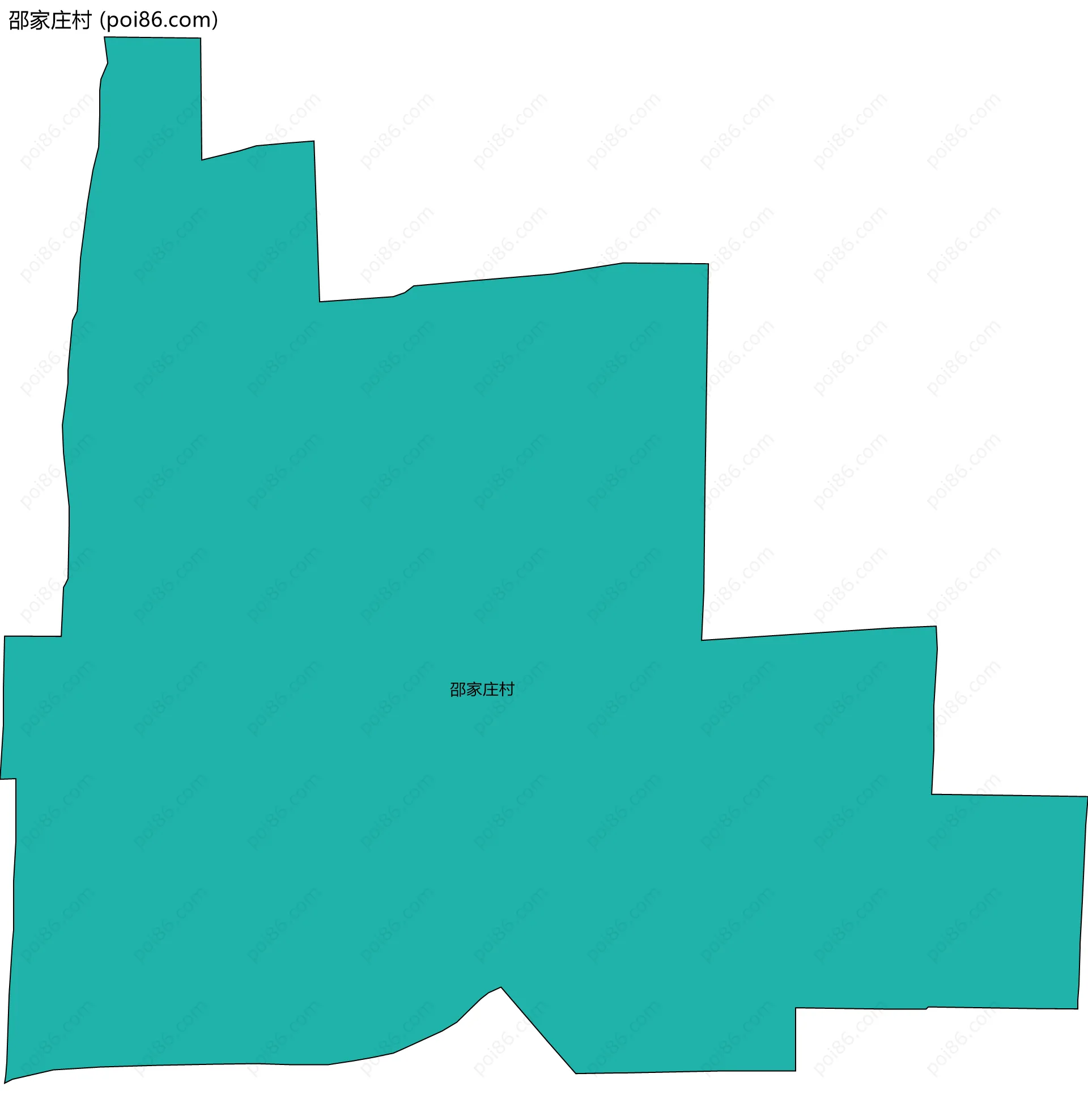 邵家庄村边界地图