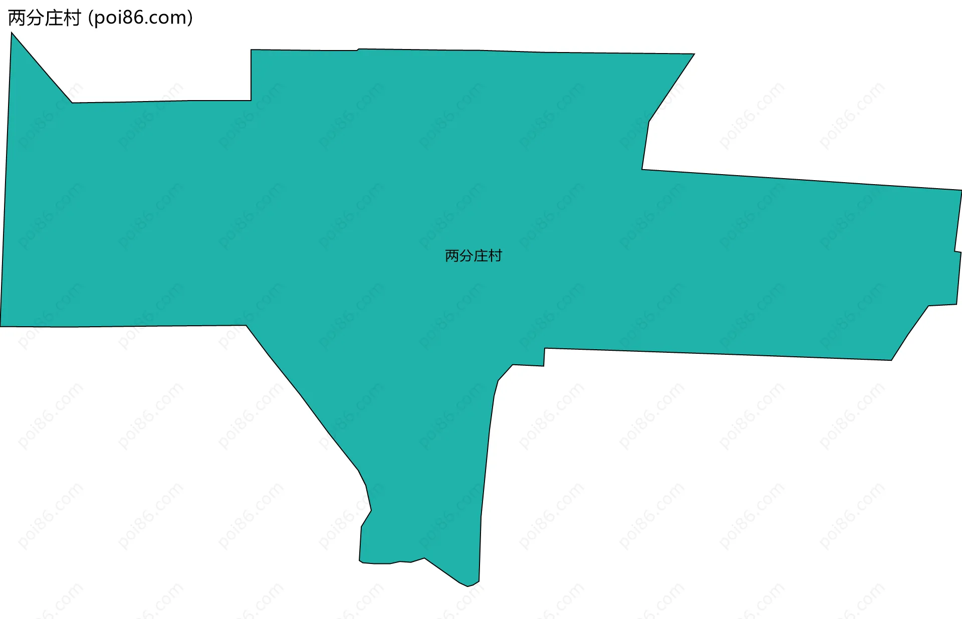 两分庄村边界地图