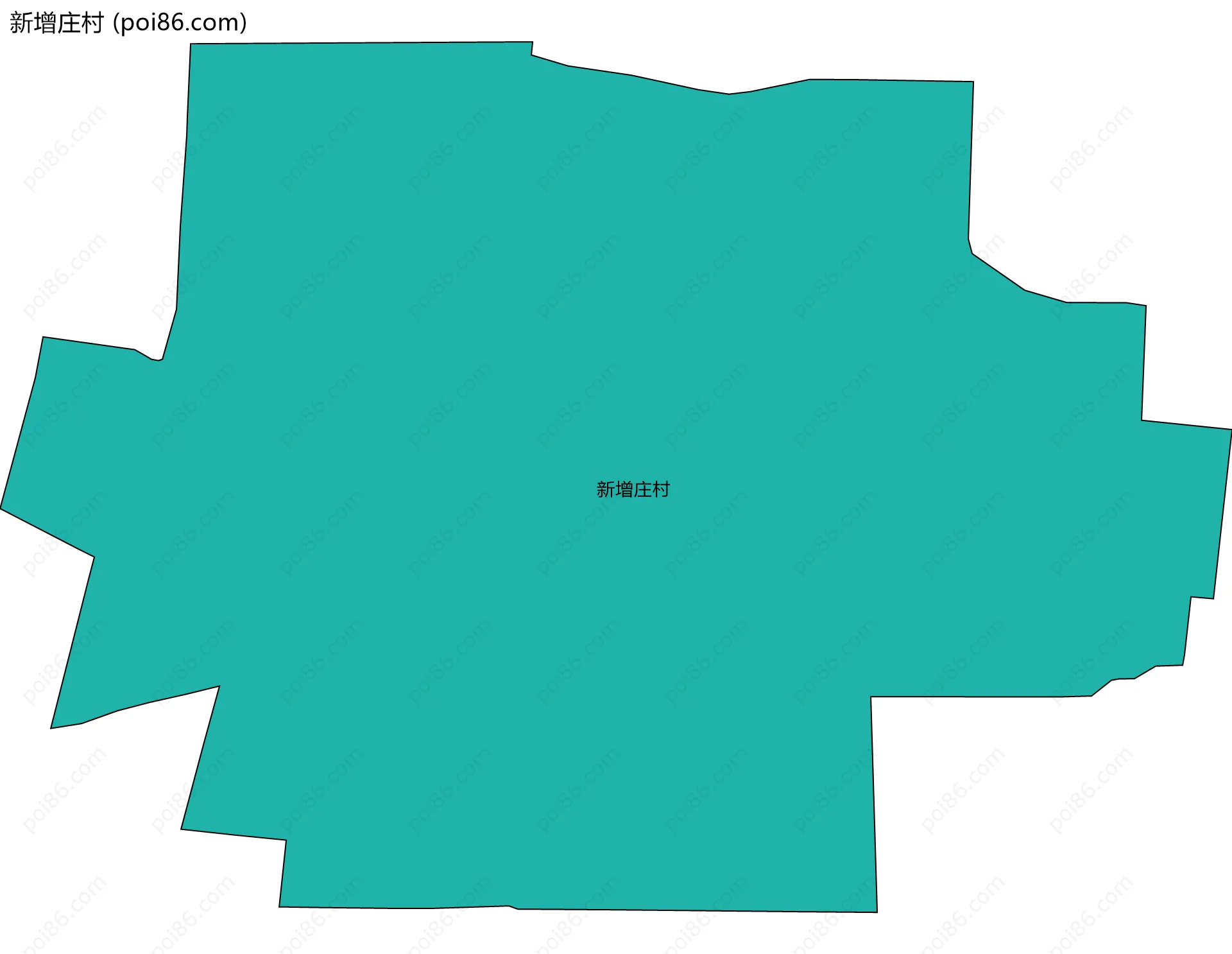 新增庄村边界地图