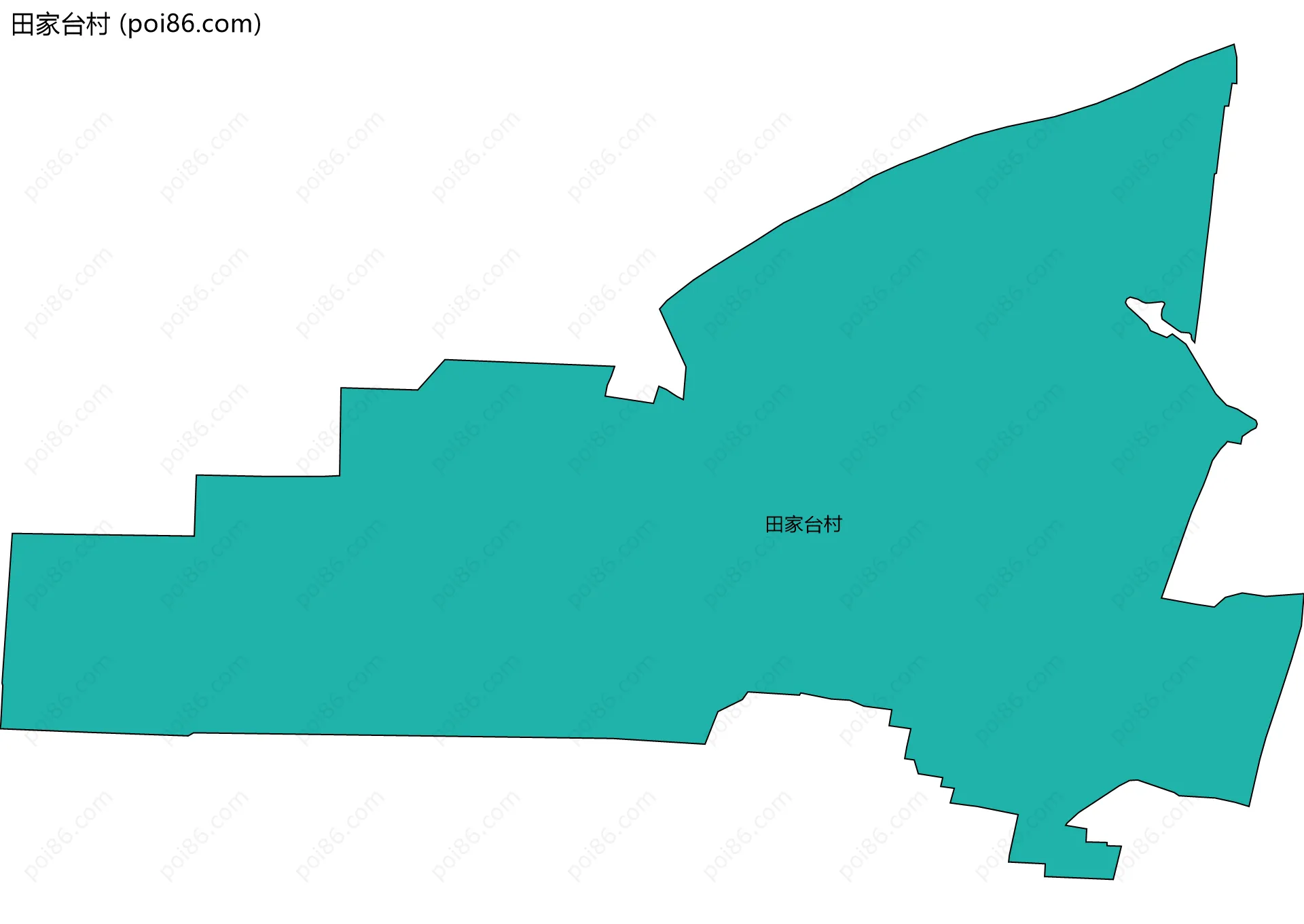 田家台村边界地图