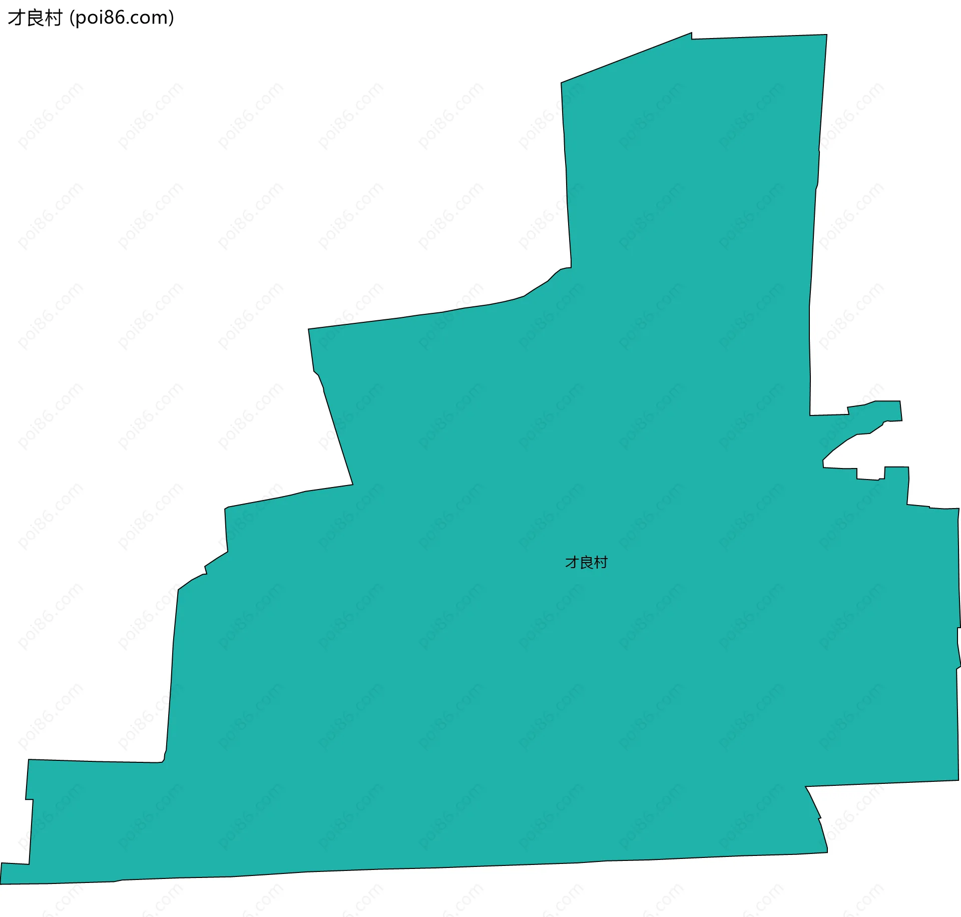 才良村边界地图