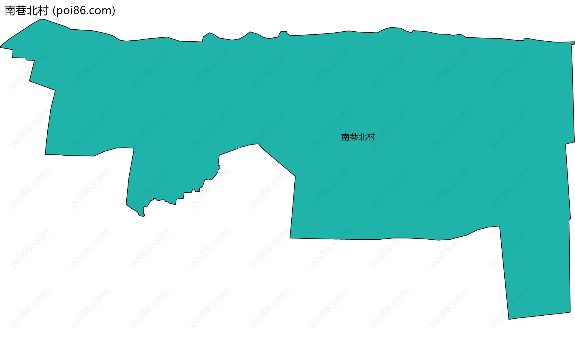 南巷北村边界地图