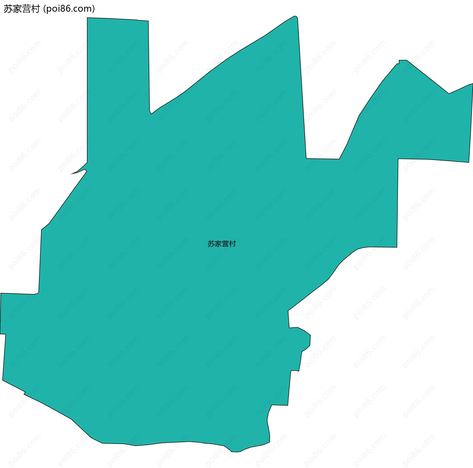苏家营村边界地图